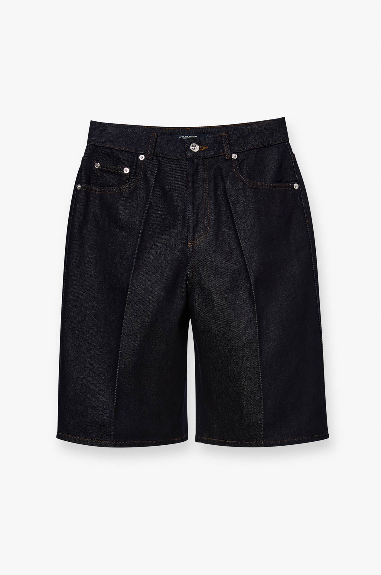 INDIGO BERMUDA DENIM SHORTS