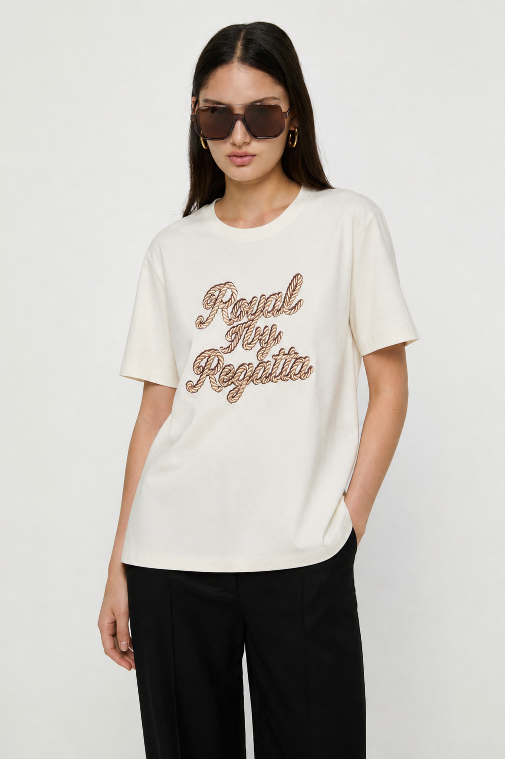 ROPE LOGO GRAPHIC EMBROIDERED TEE