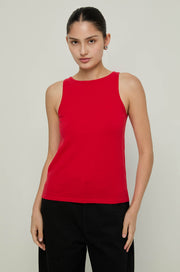 SLEEVELESS KNITTED TOP