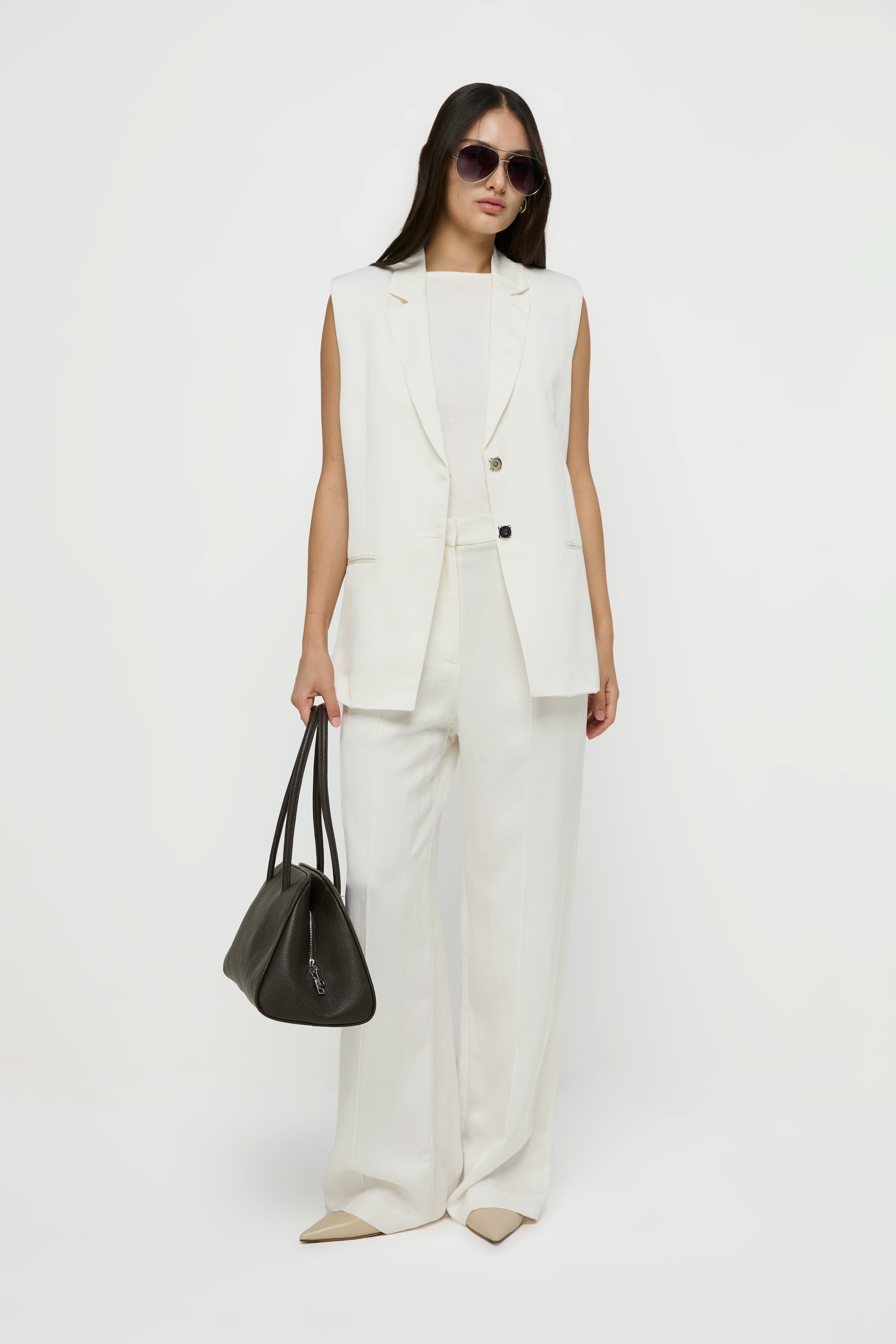 TAILORED WIDE LEG PANTS