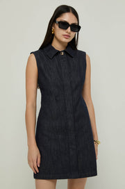 SLEEVELESS DENIM DRESS