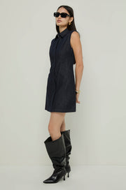 SLEEVELESS DENIM DRESSES