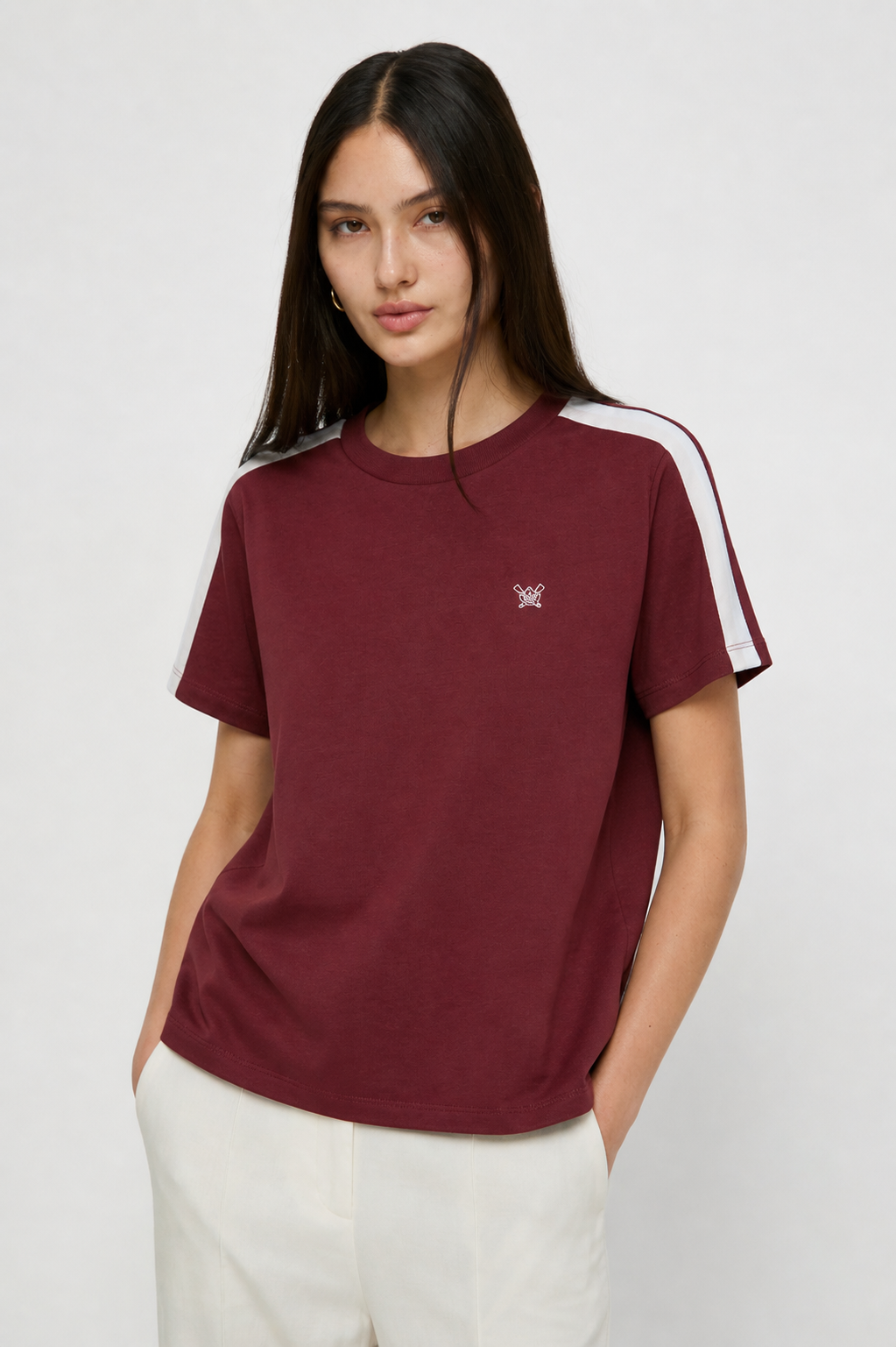 SHOULDER STRIPES TEE