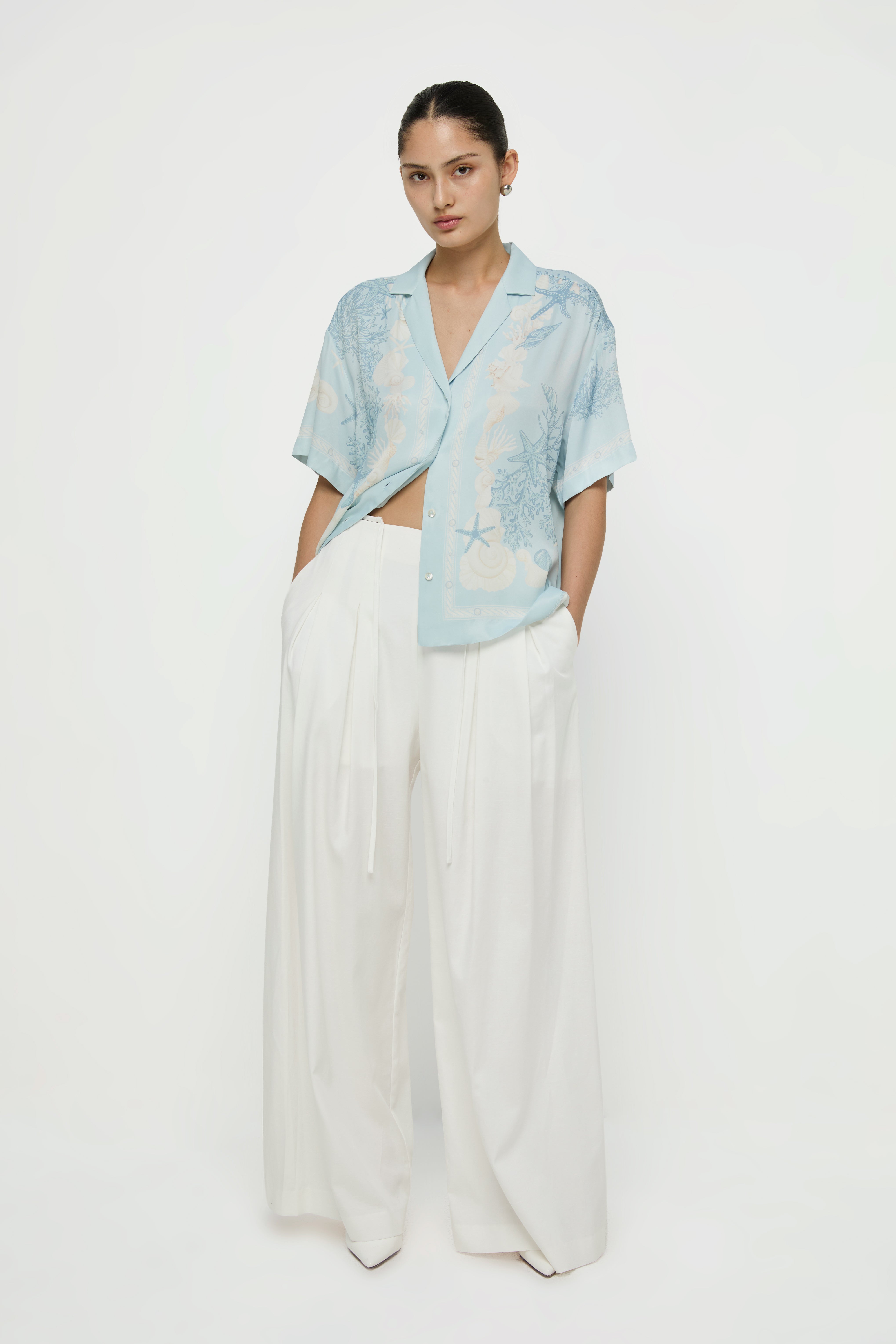 WIDE LEG TAILORED PANTS
