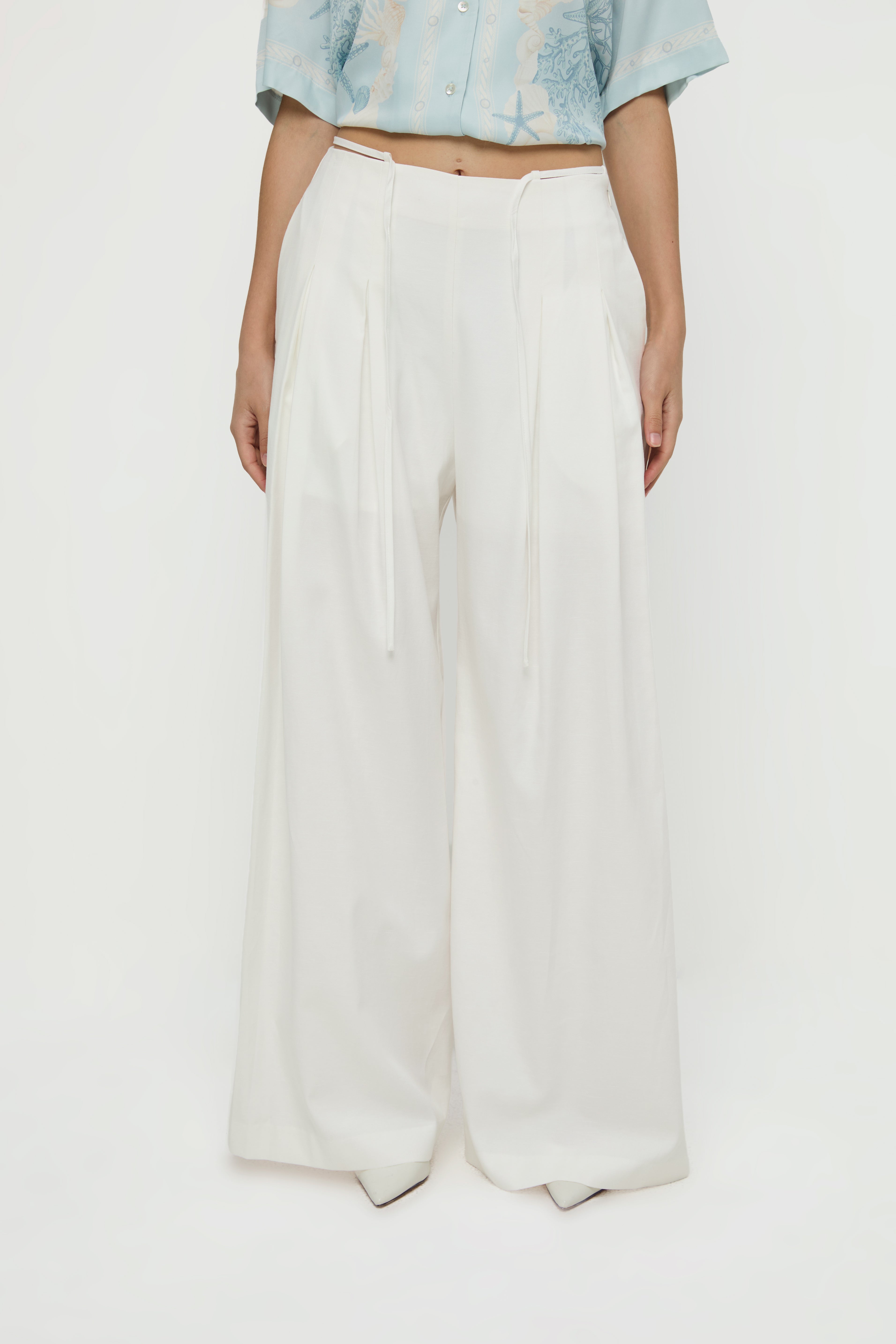 WIDE LEG TAILORED PANTS