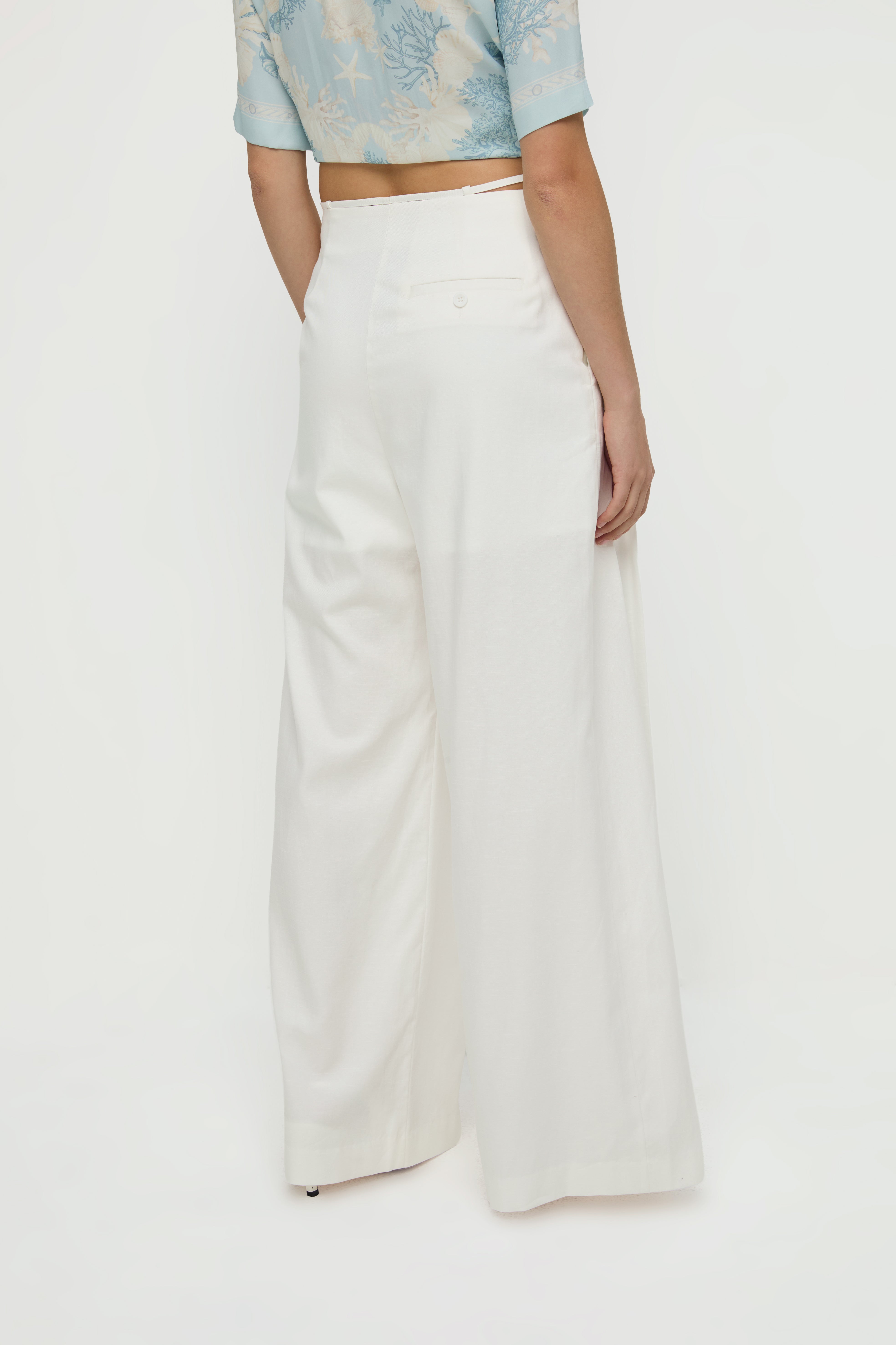 WIDE LEG TAILORED PANTS