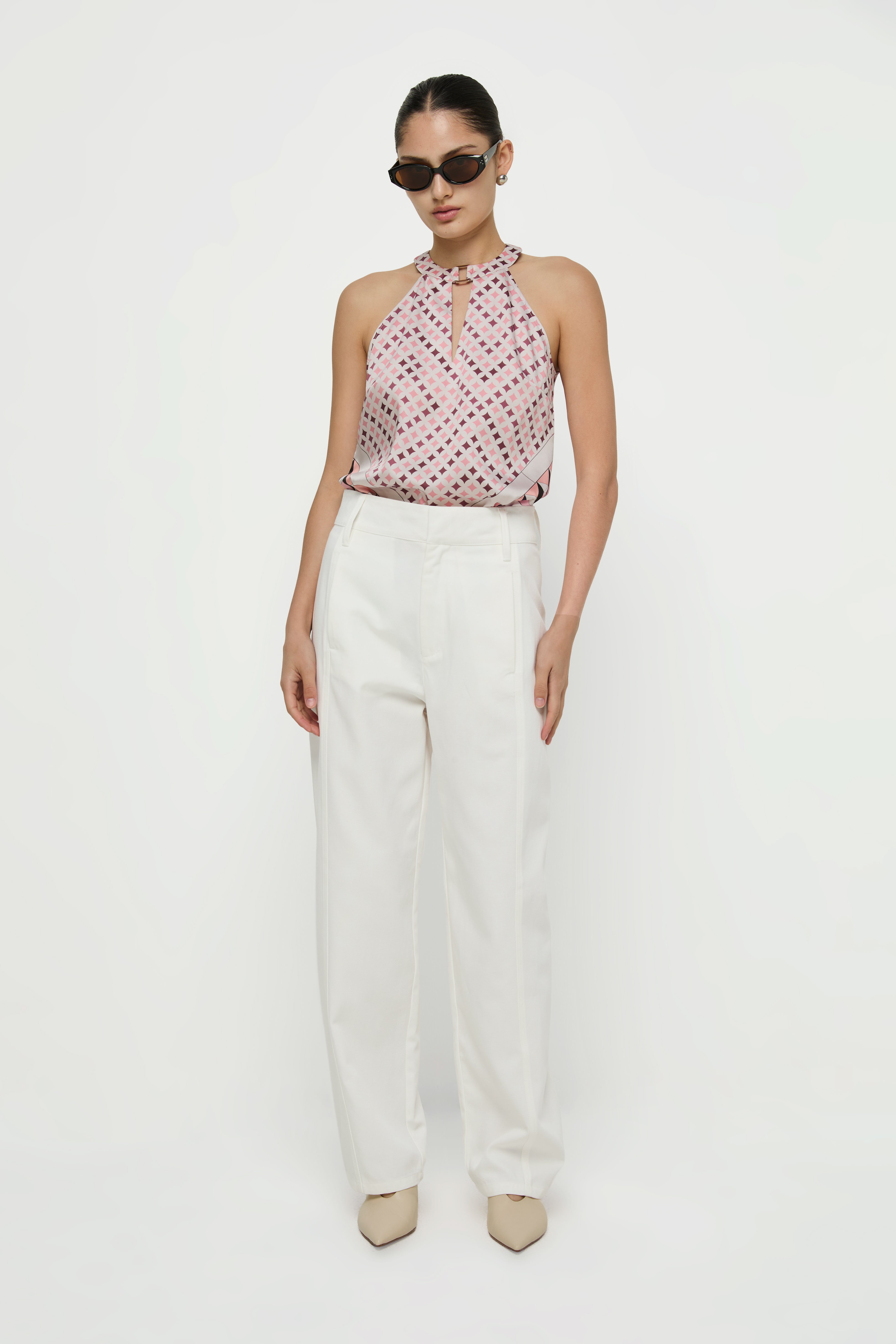 STITCH BARREL PANTS