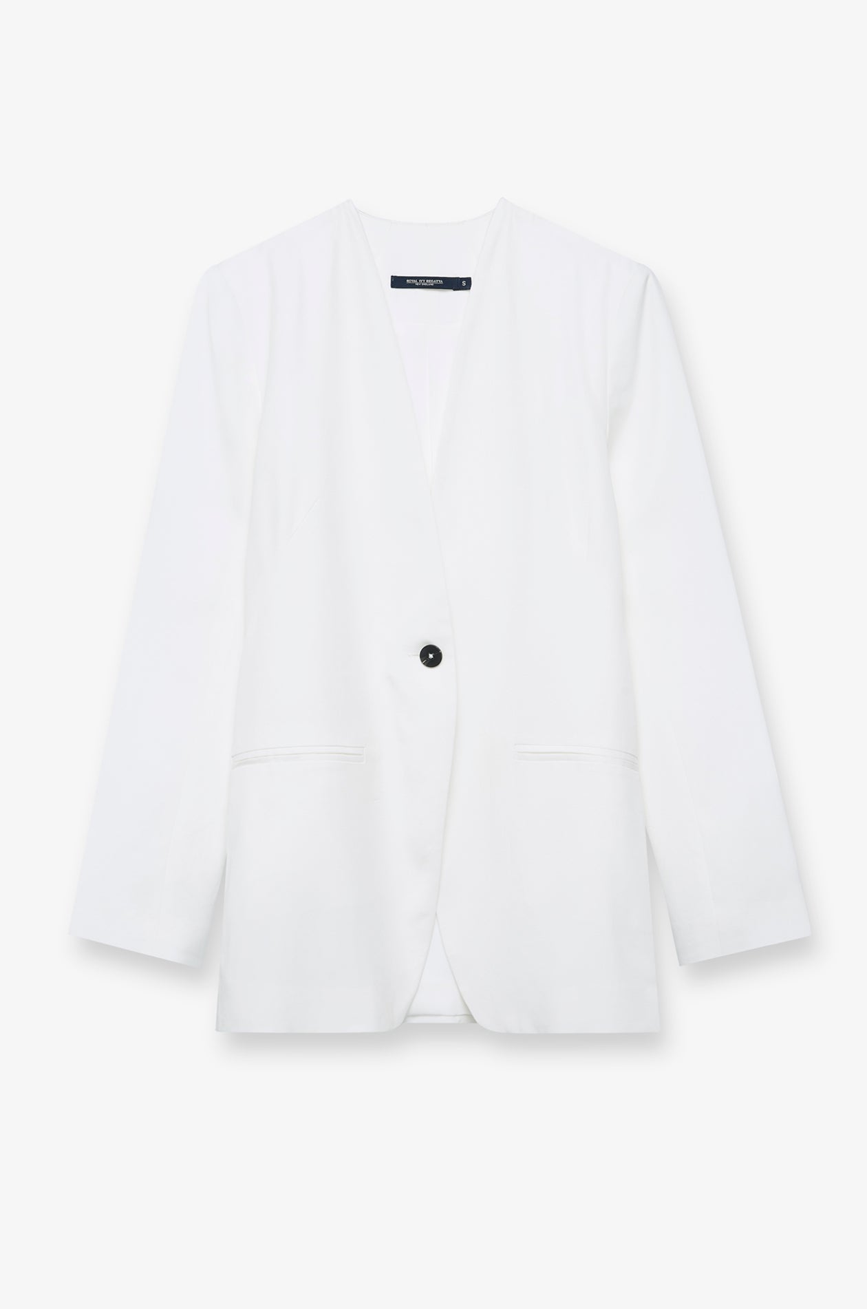 SINGLE BUTTON V-NECK BLAZER