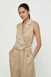 SLEEVELESS WRAP