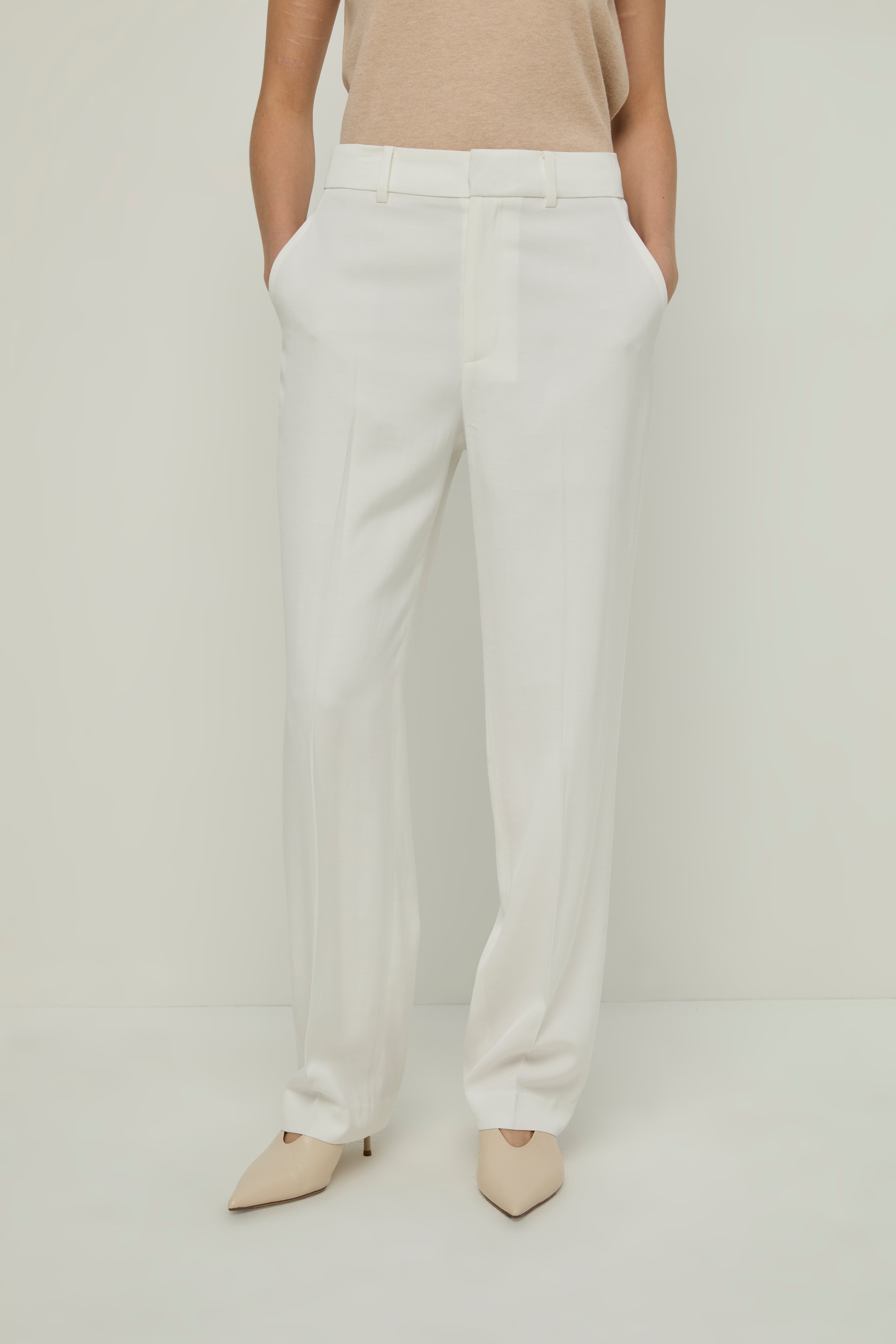 TAILORED SLIM LEG PANTS