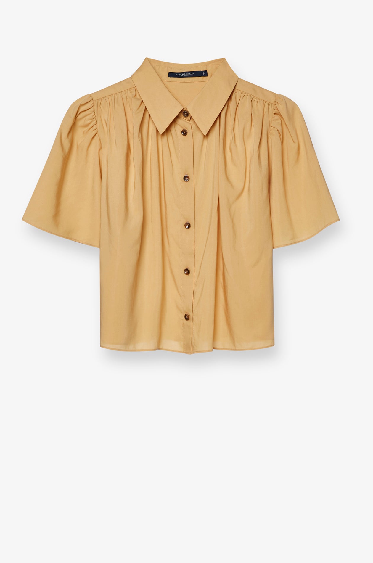GATHERED SHOULDER BLOUSE
