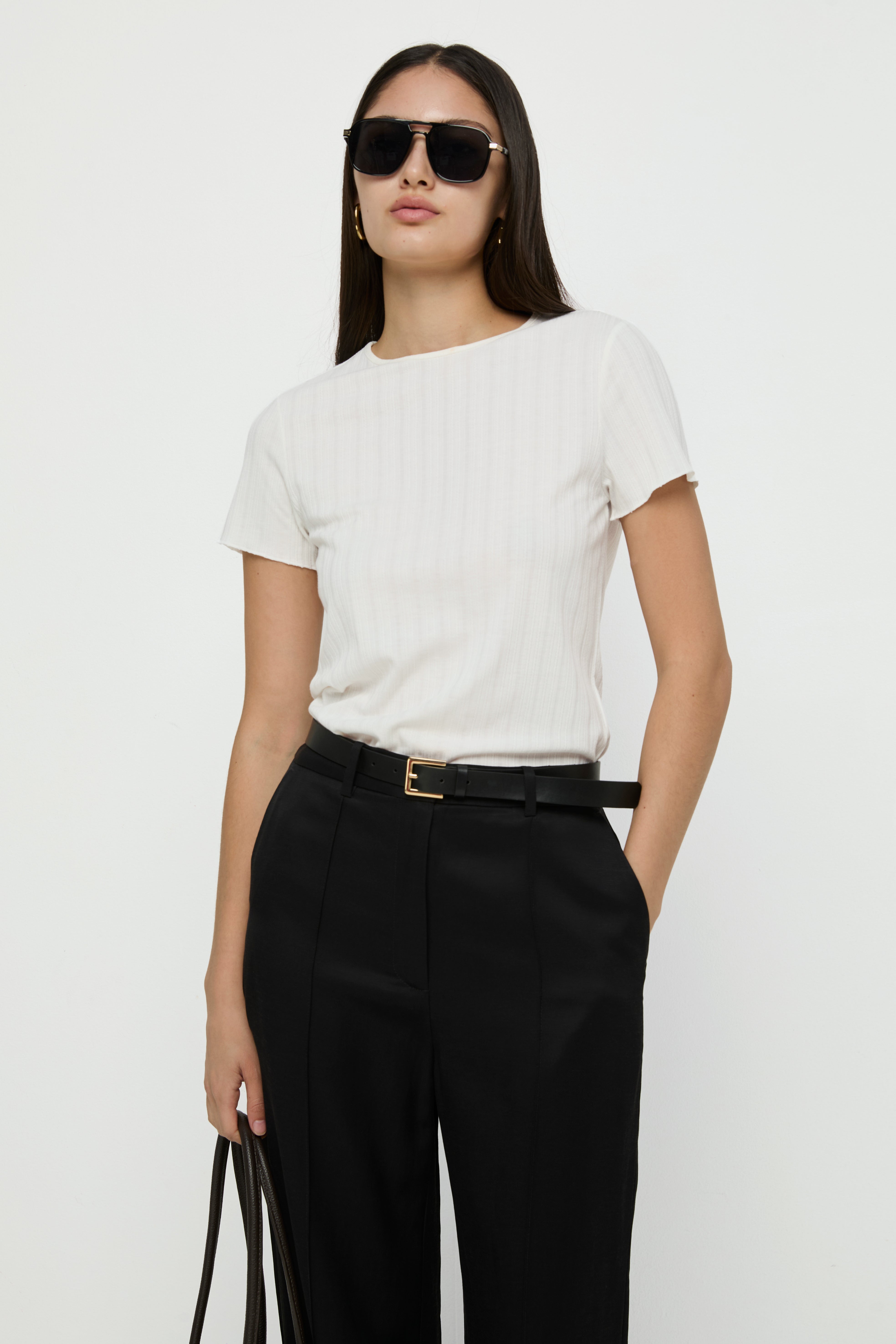 TEXTURED JERSEY TEE