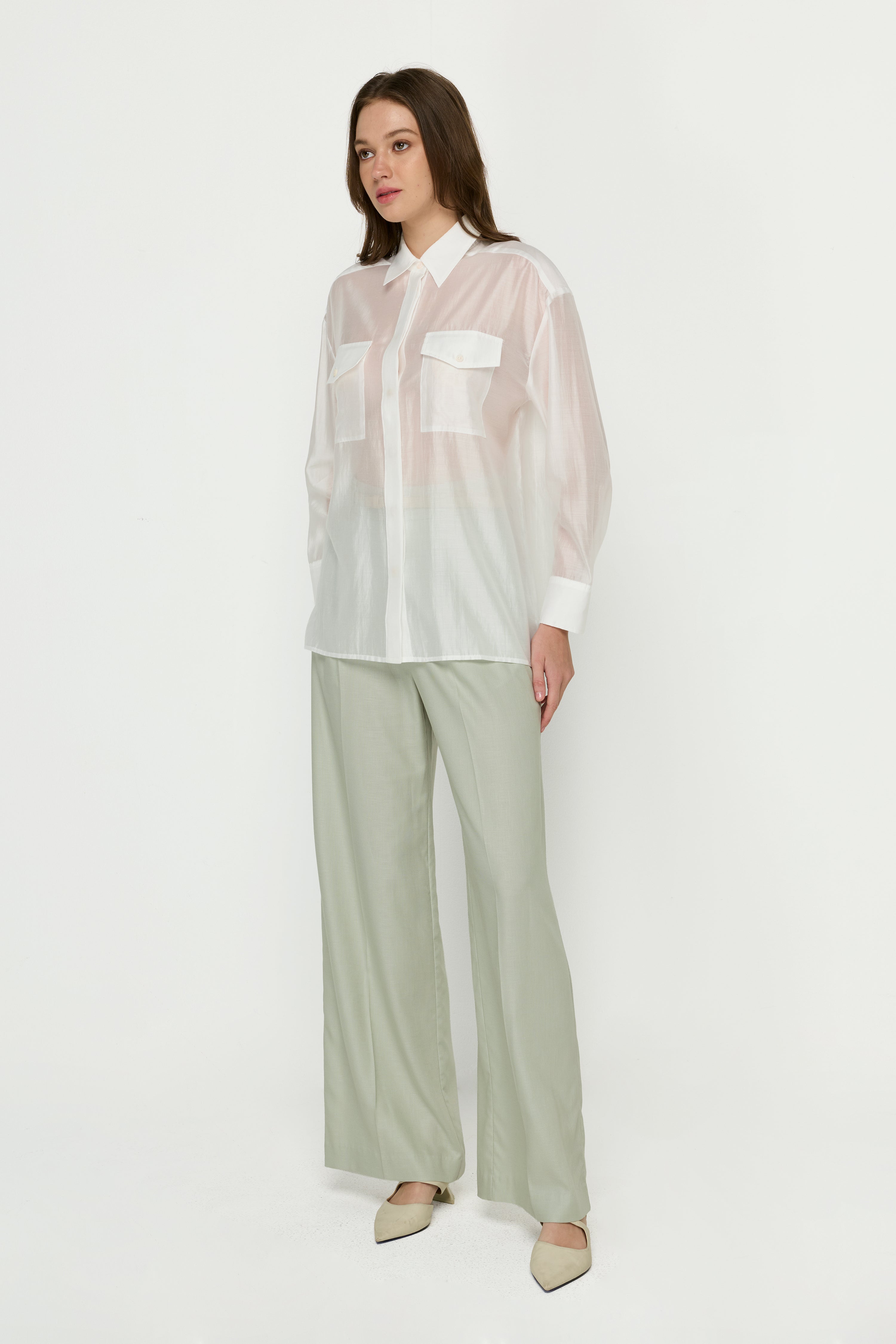 BARREL PANTS WITH BELT