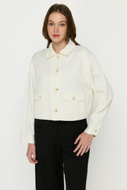 CROP CARDIGAN JACKET