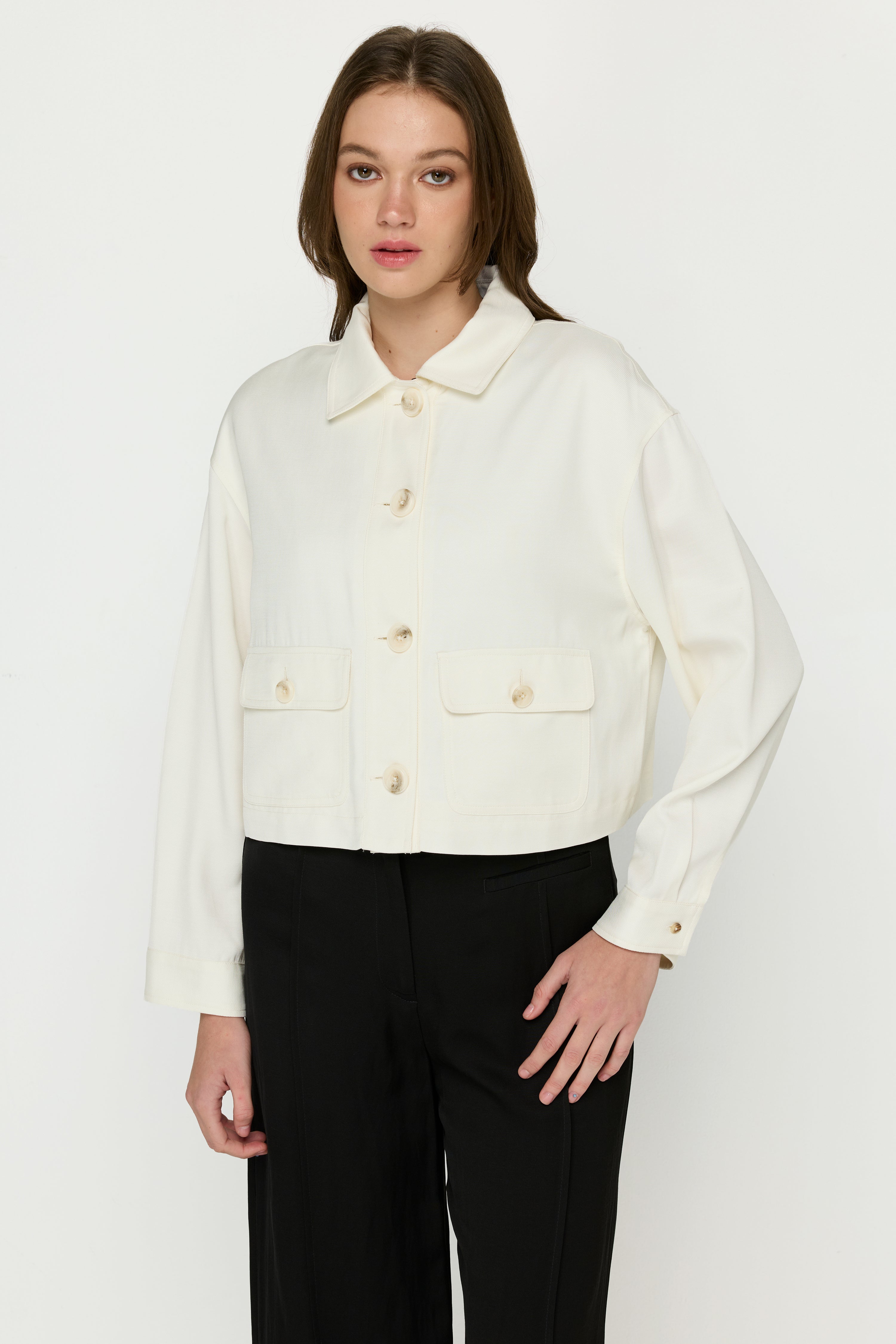 CROP CARDIGAN JACKET