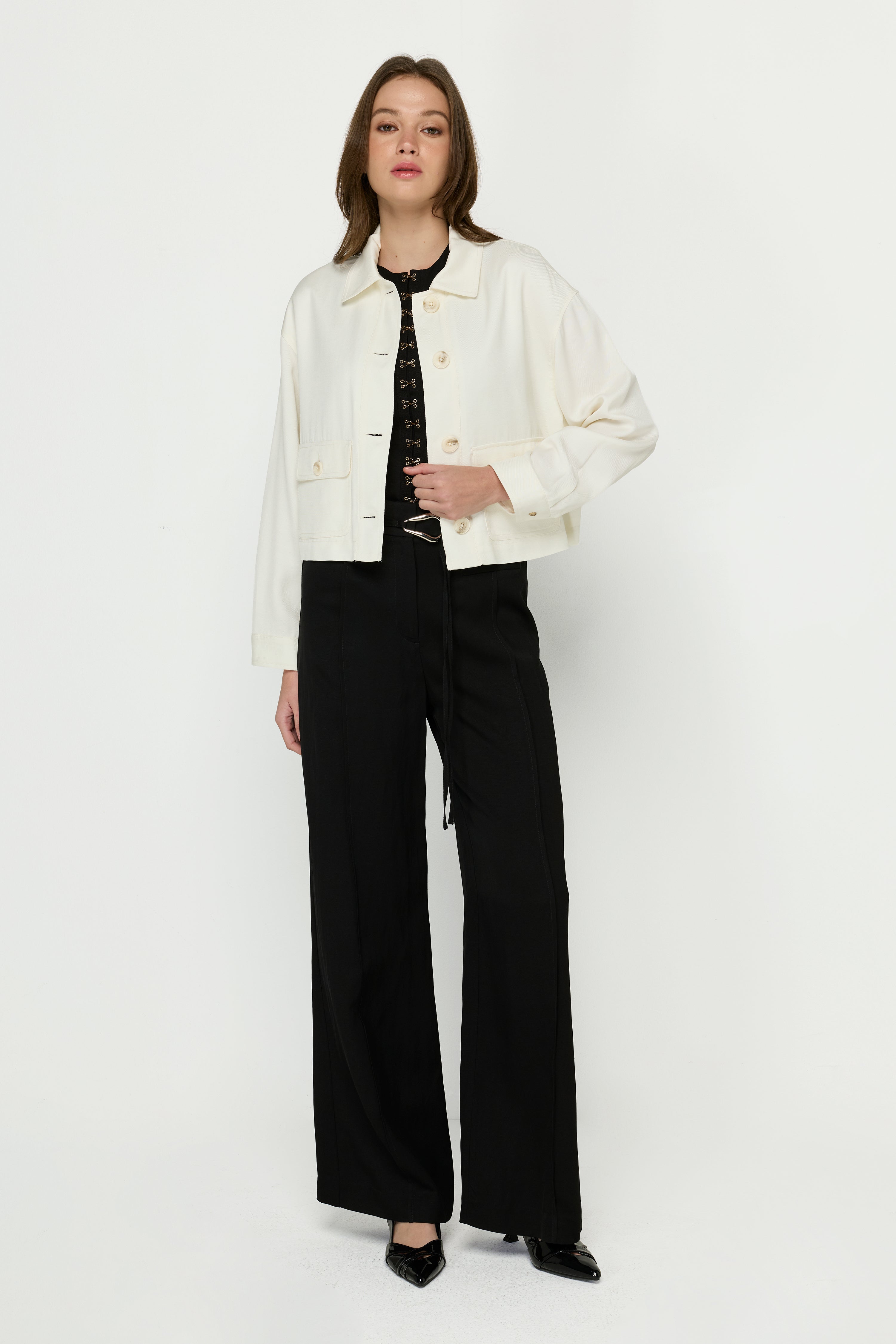 CROP CARDIGAN JACKET