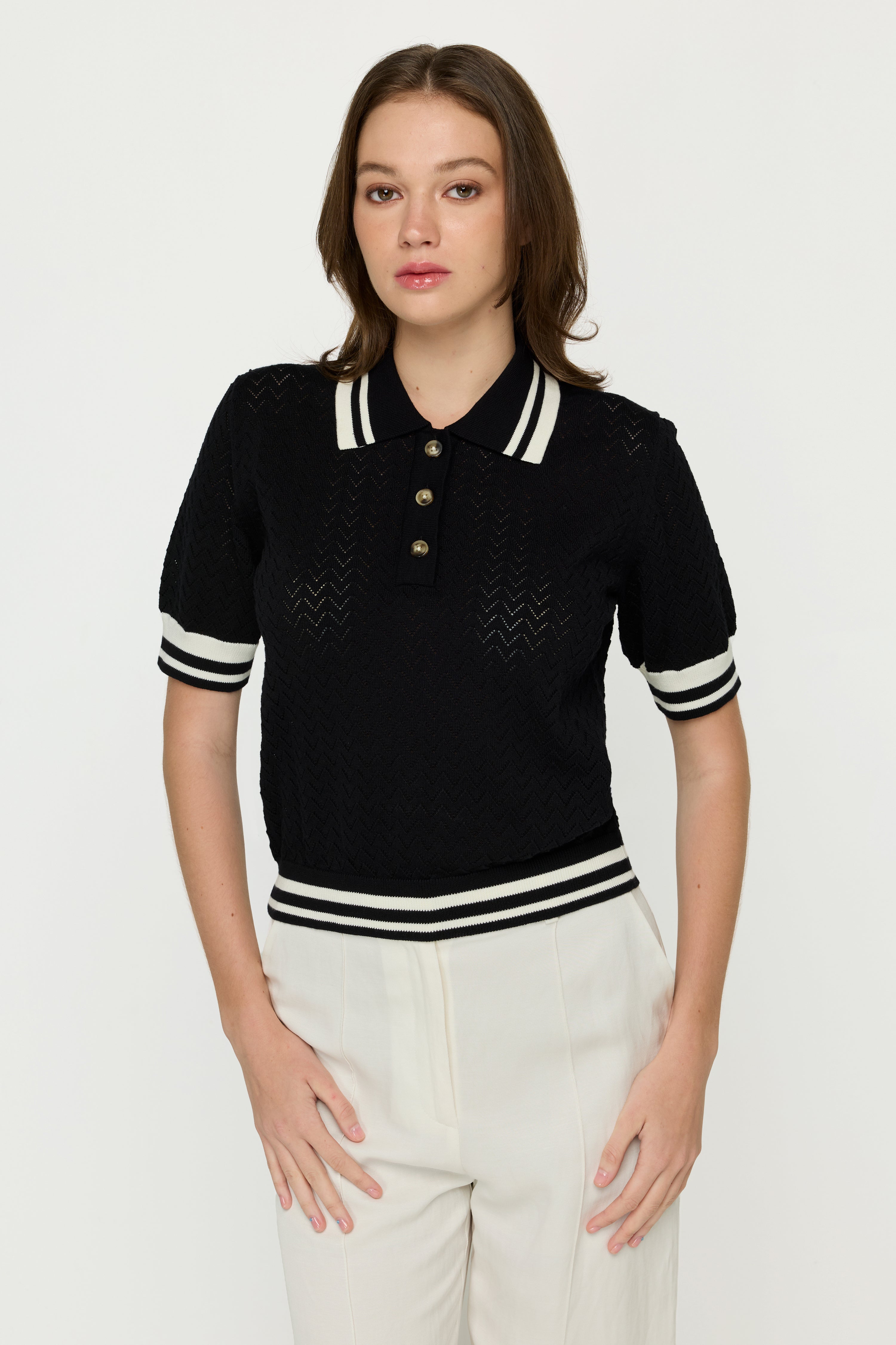 FLATKNIT SHORT POLO