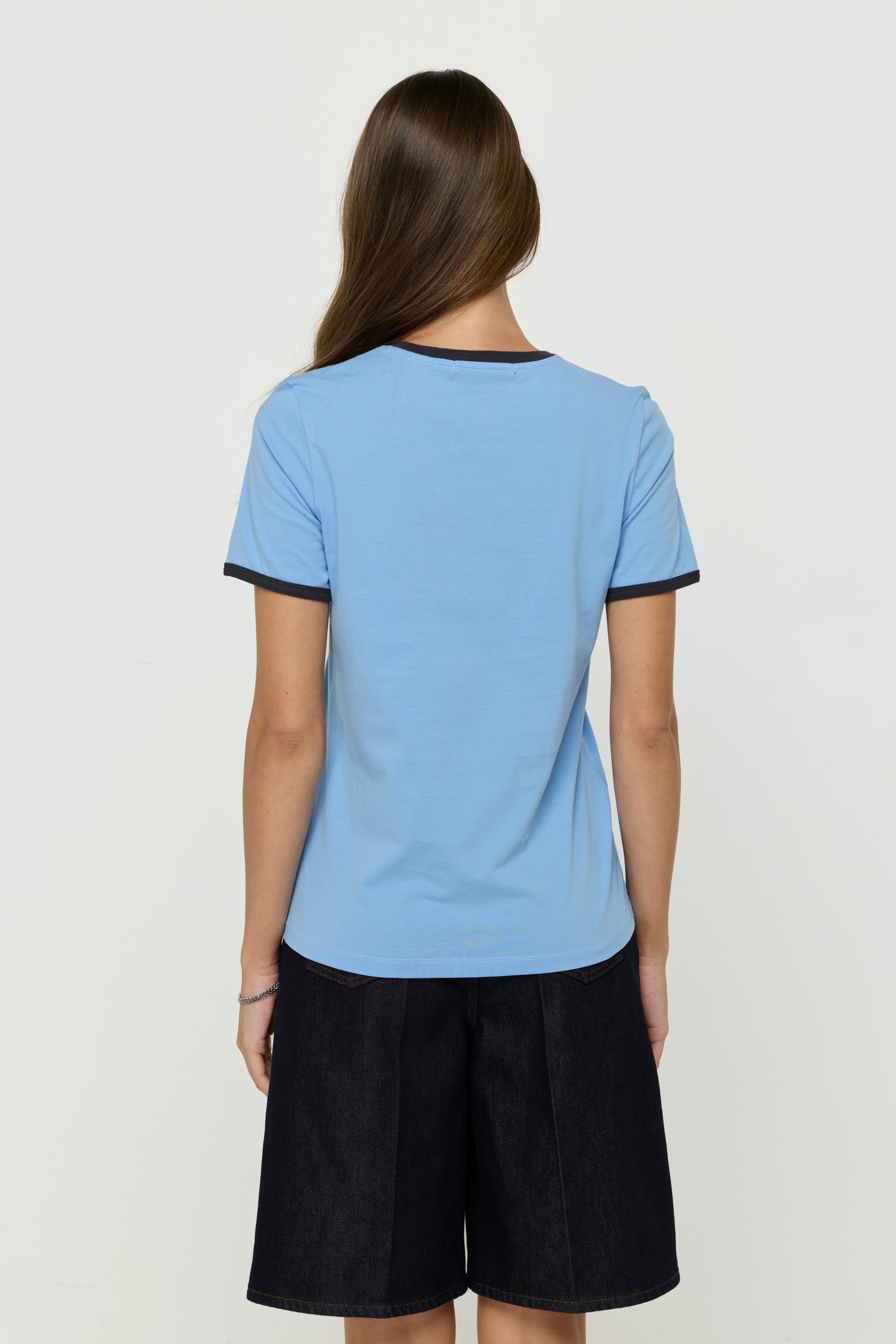 PRINTED RIR OCEAN BLUE T-SHIRT