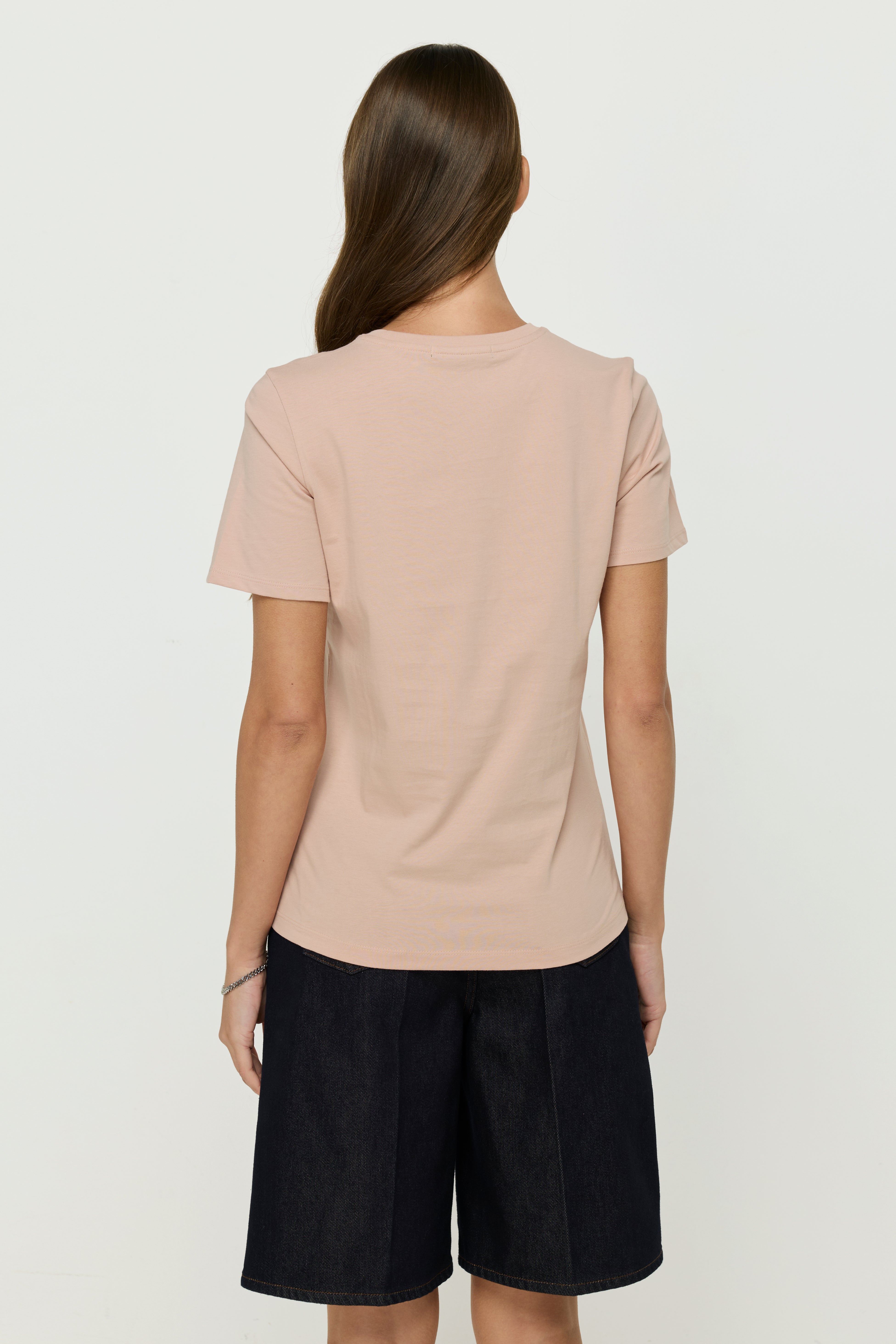 PRINTED RIR PINK T-SHIRT