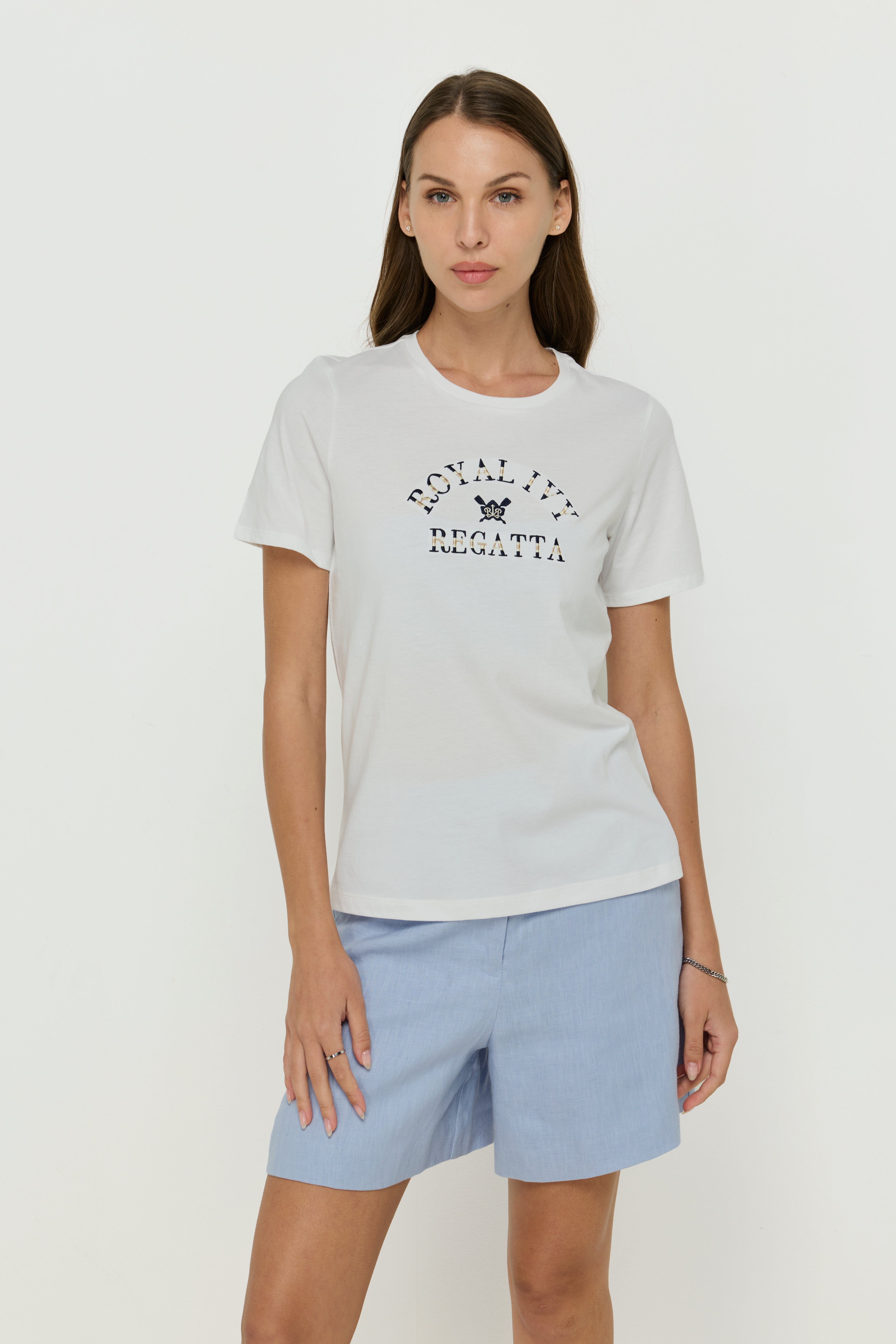 PRINTED RIR WHITE T-SHIRT