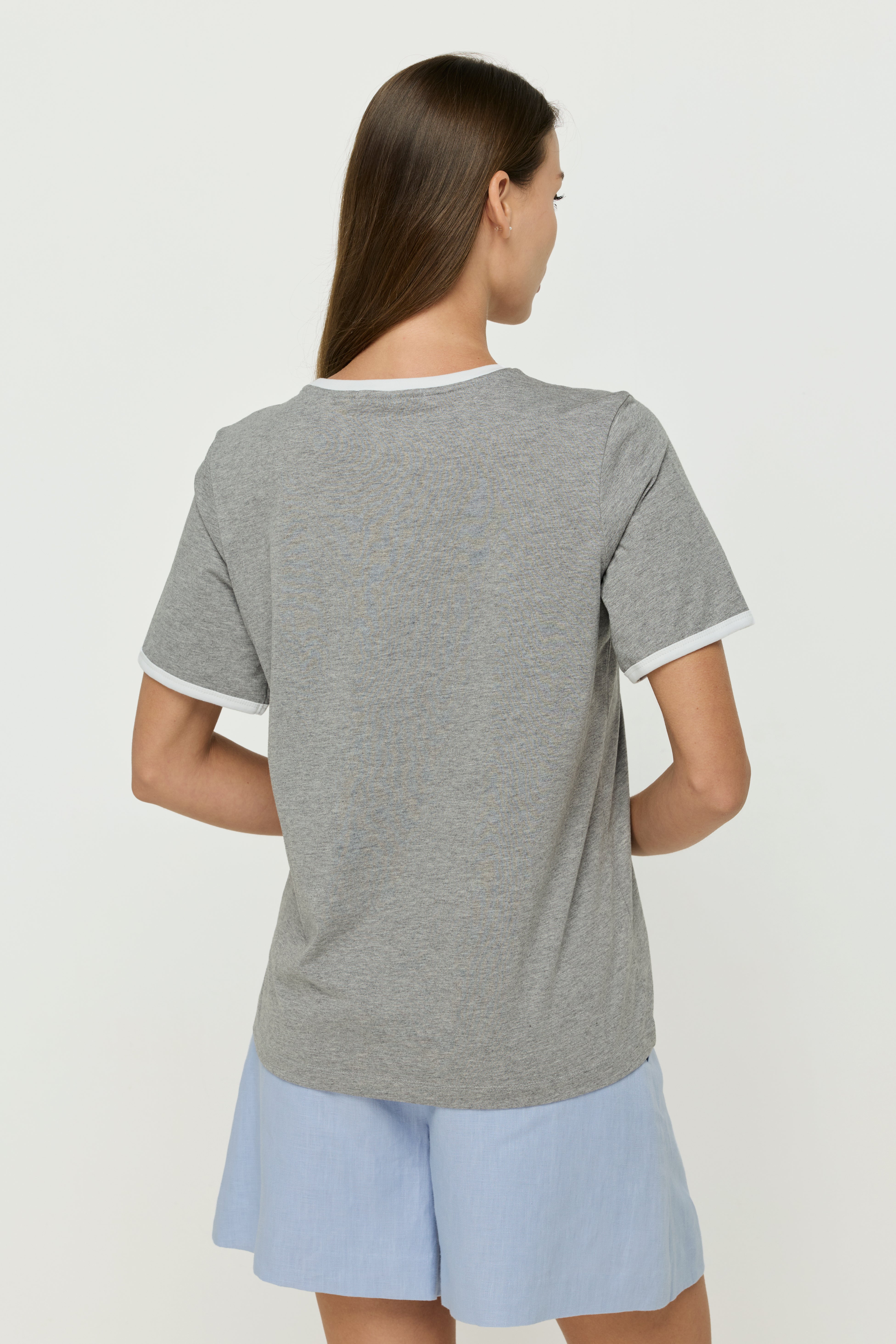 PRINTED RIR GREY T-SHIRT