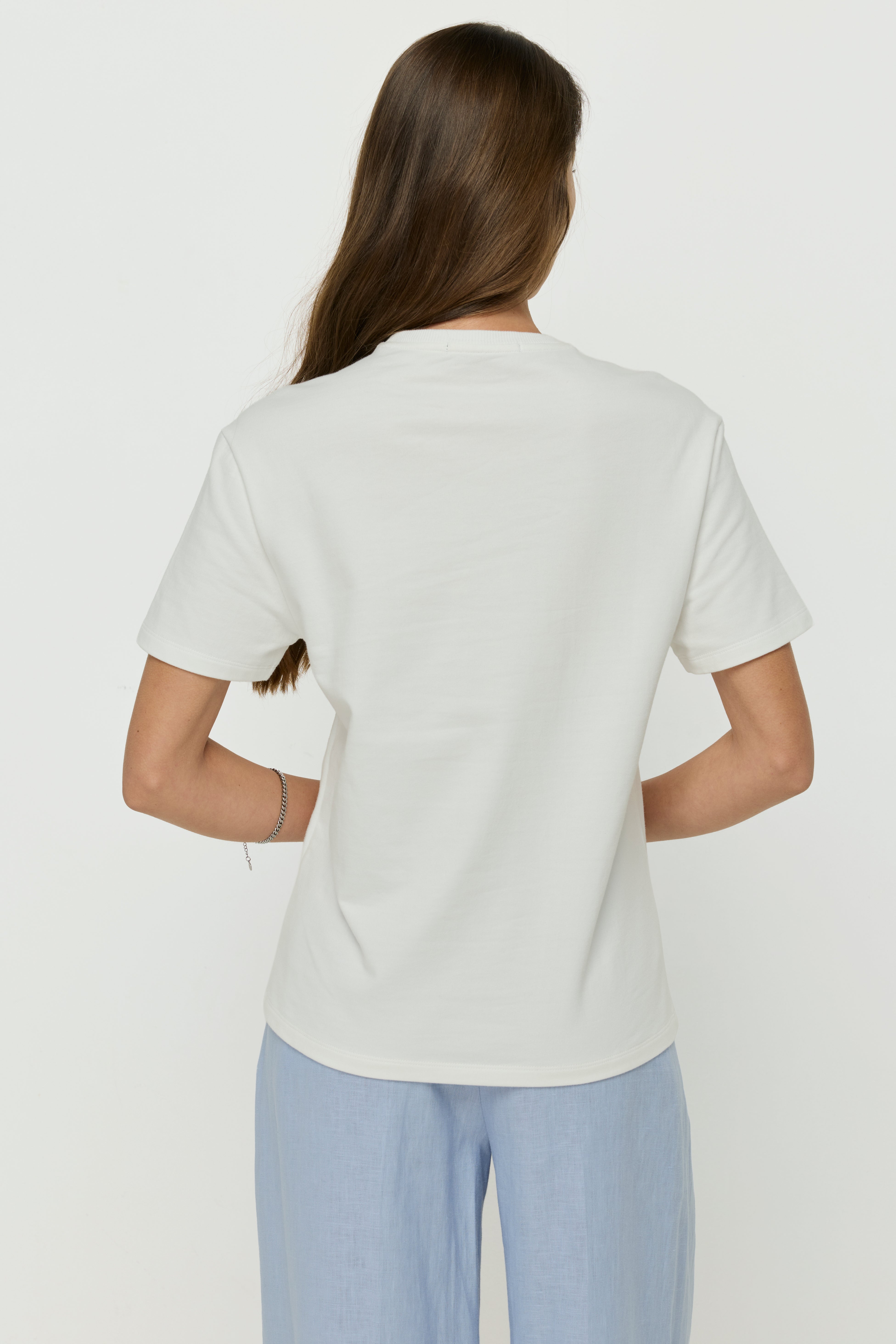 PRINTED RABBIT WHITE T-SHIRT