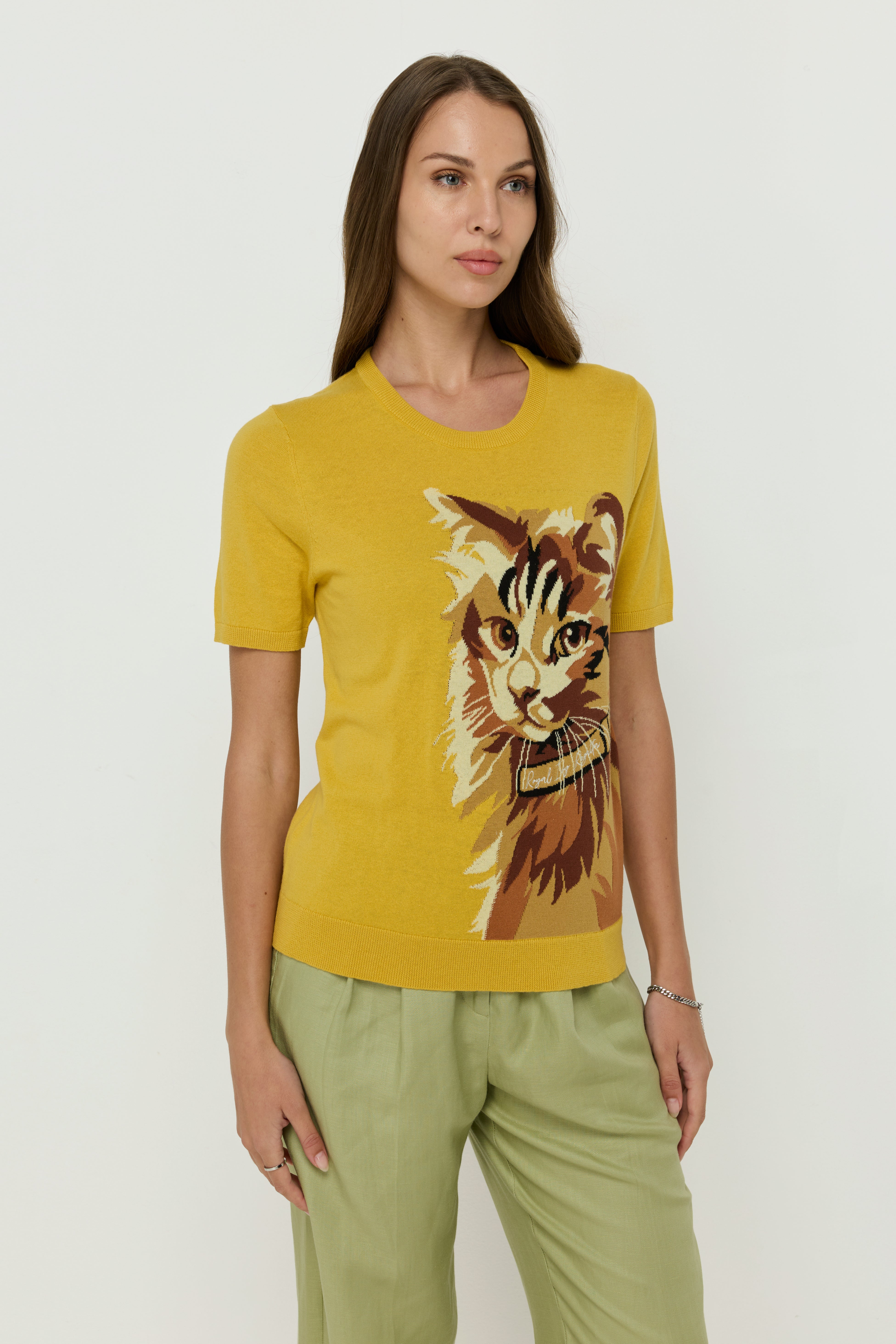 PRINTED LITTLE CAT T-SHIRT