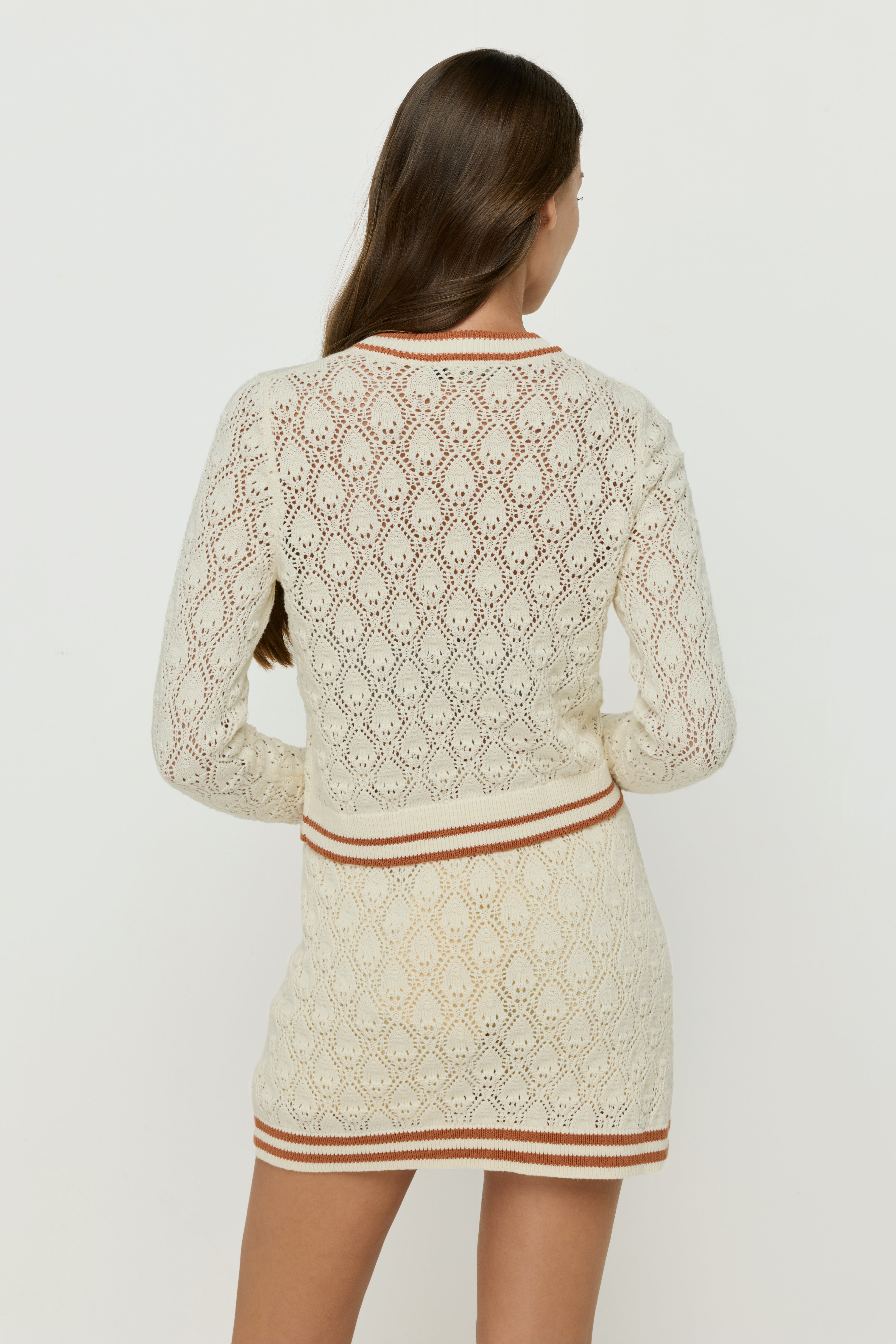 KNIT CARDIGAN WITH GOLDEN BUTTONS