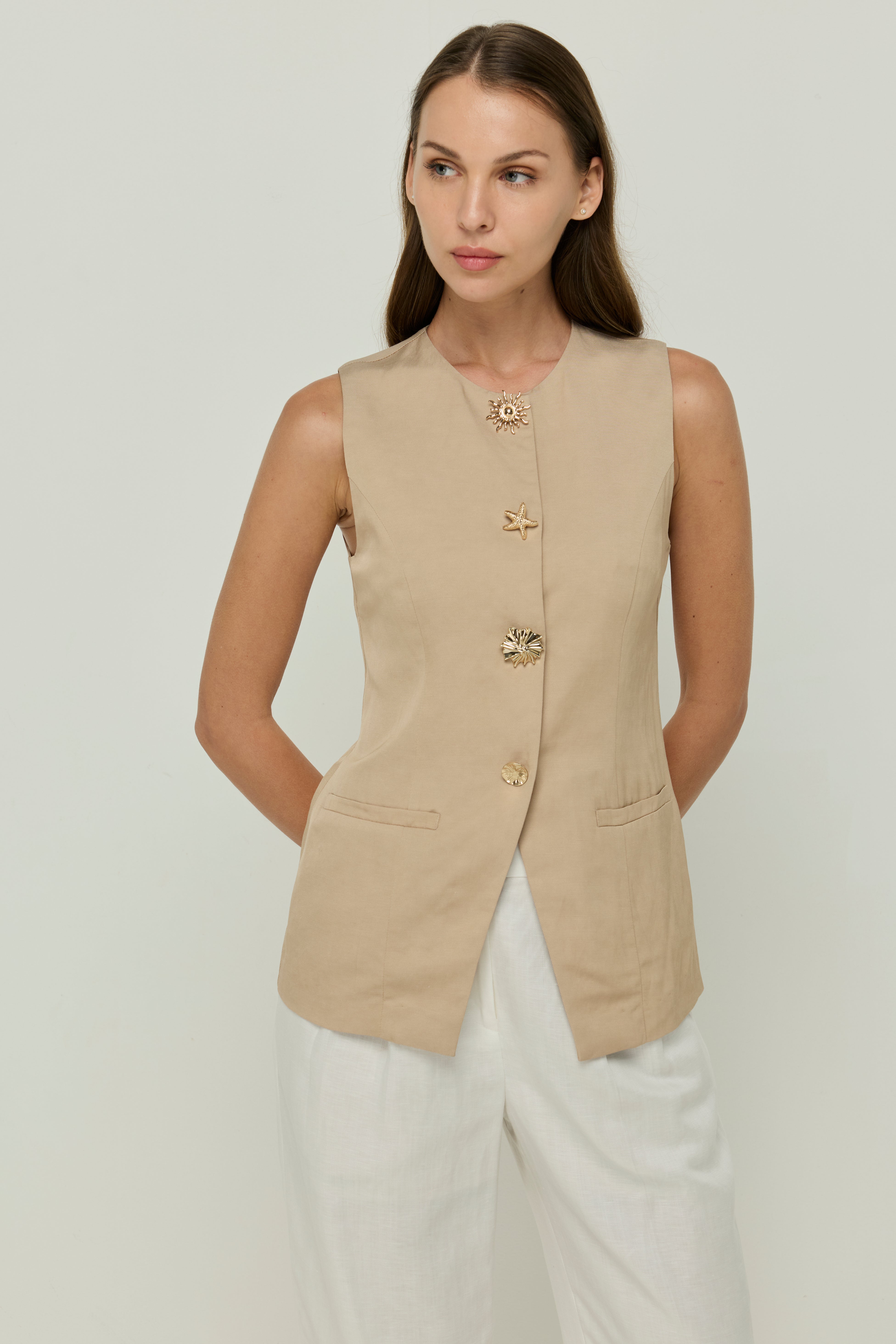 CLELSTE MODERN VEST BLOUSES