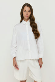 TIE-SLEEVE OVERSIZED SHIRT