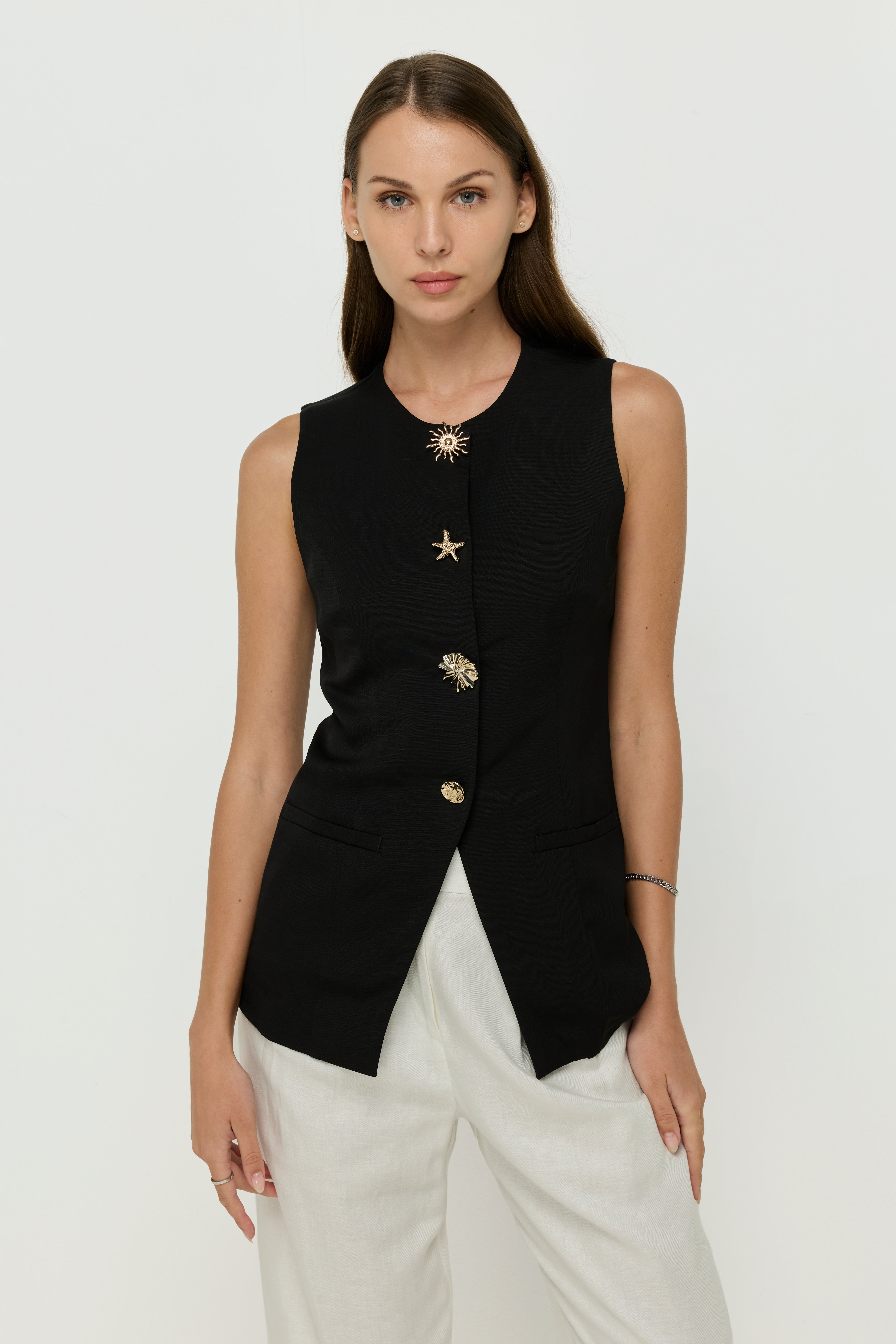 CLELSTE MODERN VEST BLOUSE