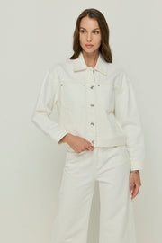 IVORY DENIM JACKET