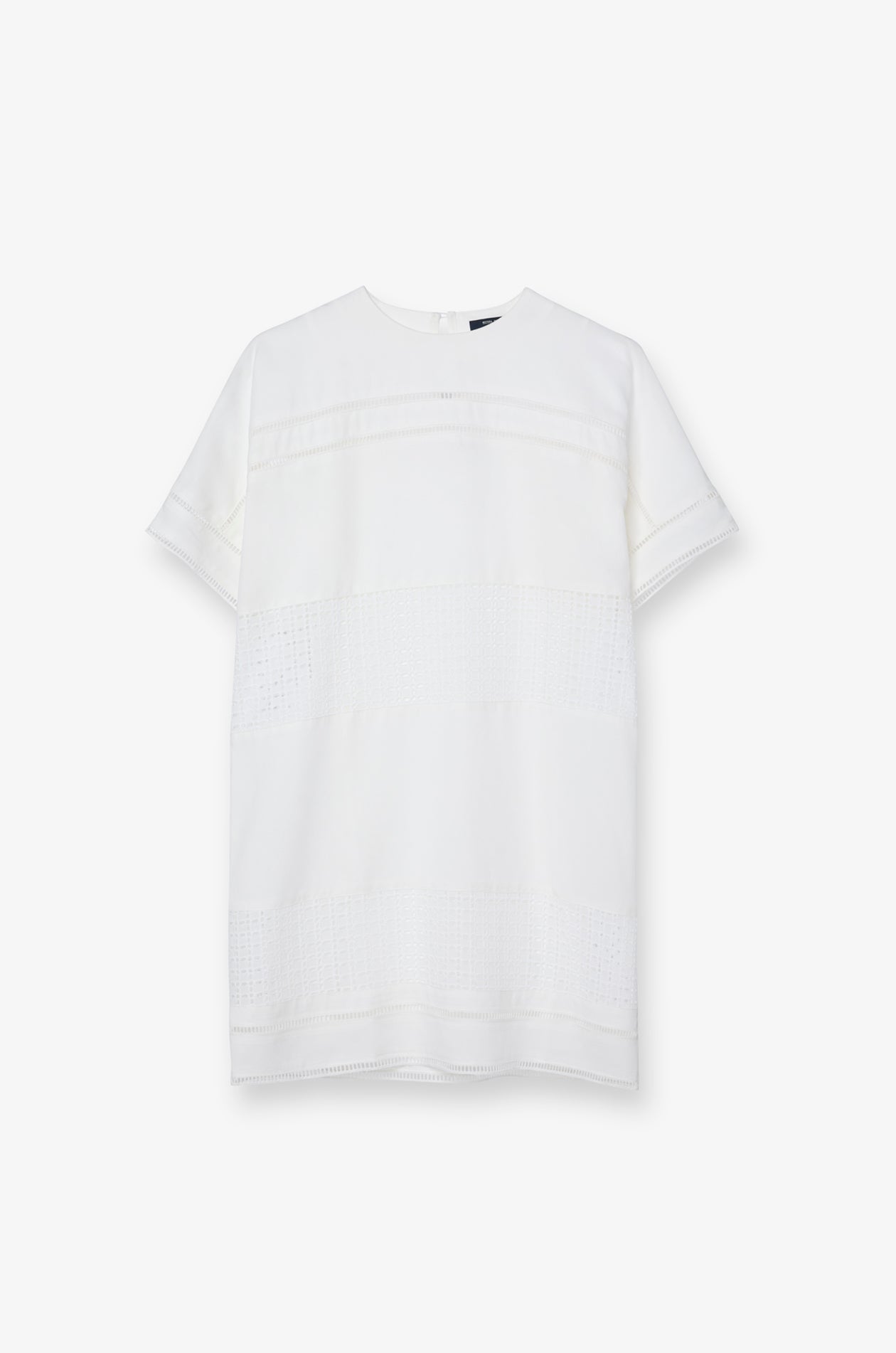 LACE PANEL SHIFT DRESS