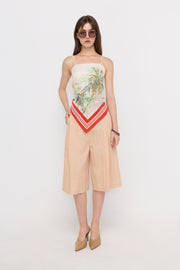 TAILORED PLEATED BERMUDA SHORTS