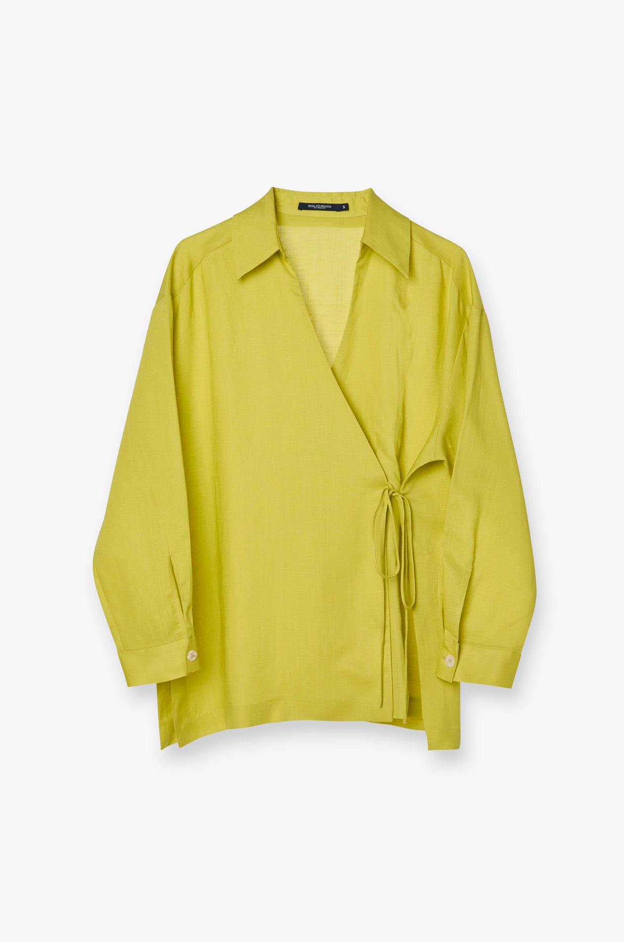 WRAP TIE LONG SLEEVE BLOUSE