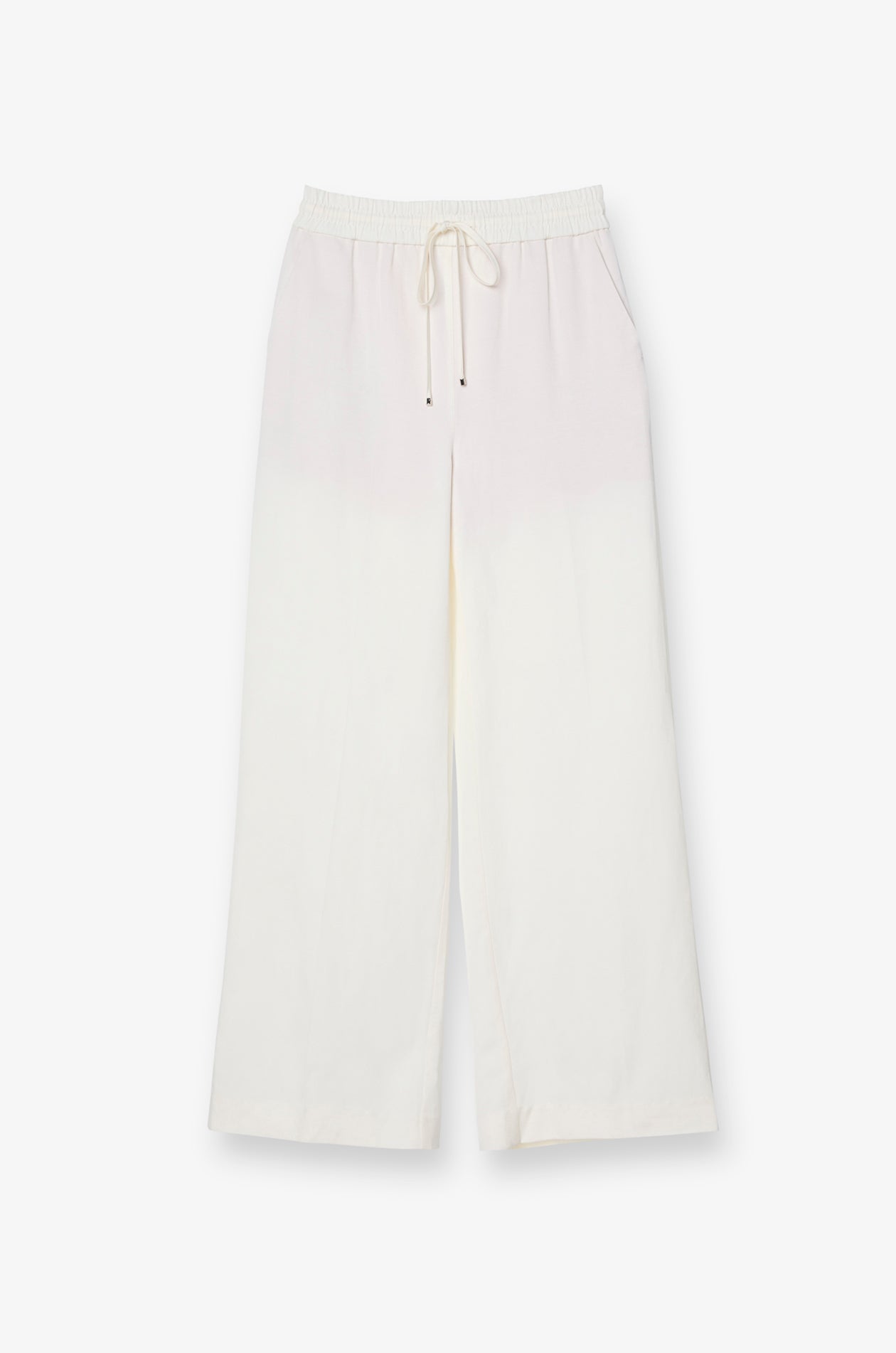 RELAXED DRAWSTRING WIDE-LEG TROUSERS
