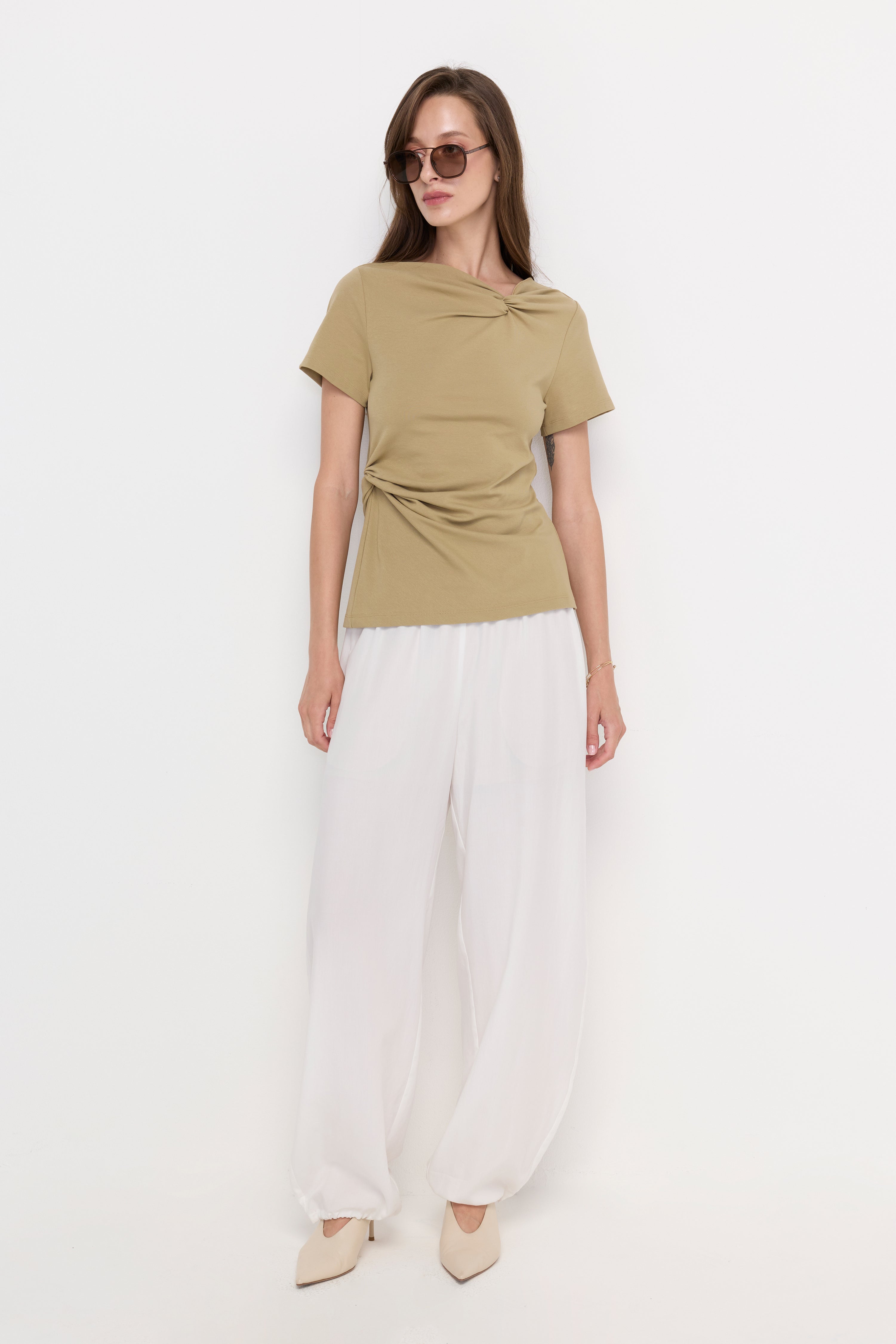 เสื้อถัก SCULPTURA DRAPE