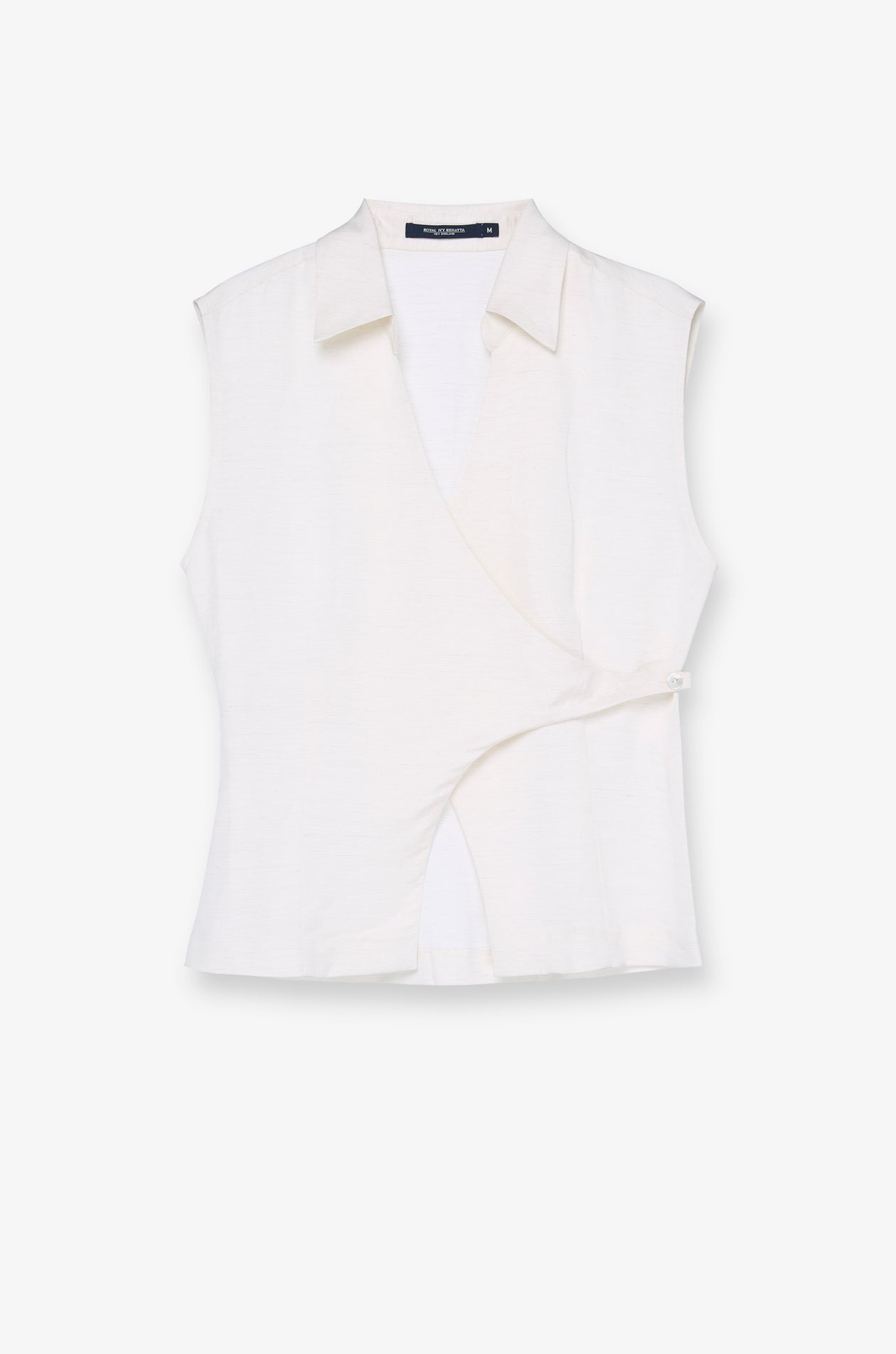 IVORY SCULPT WRAP BLOUSES