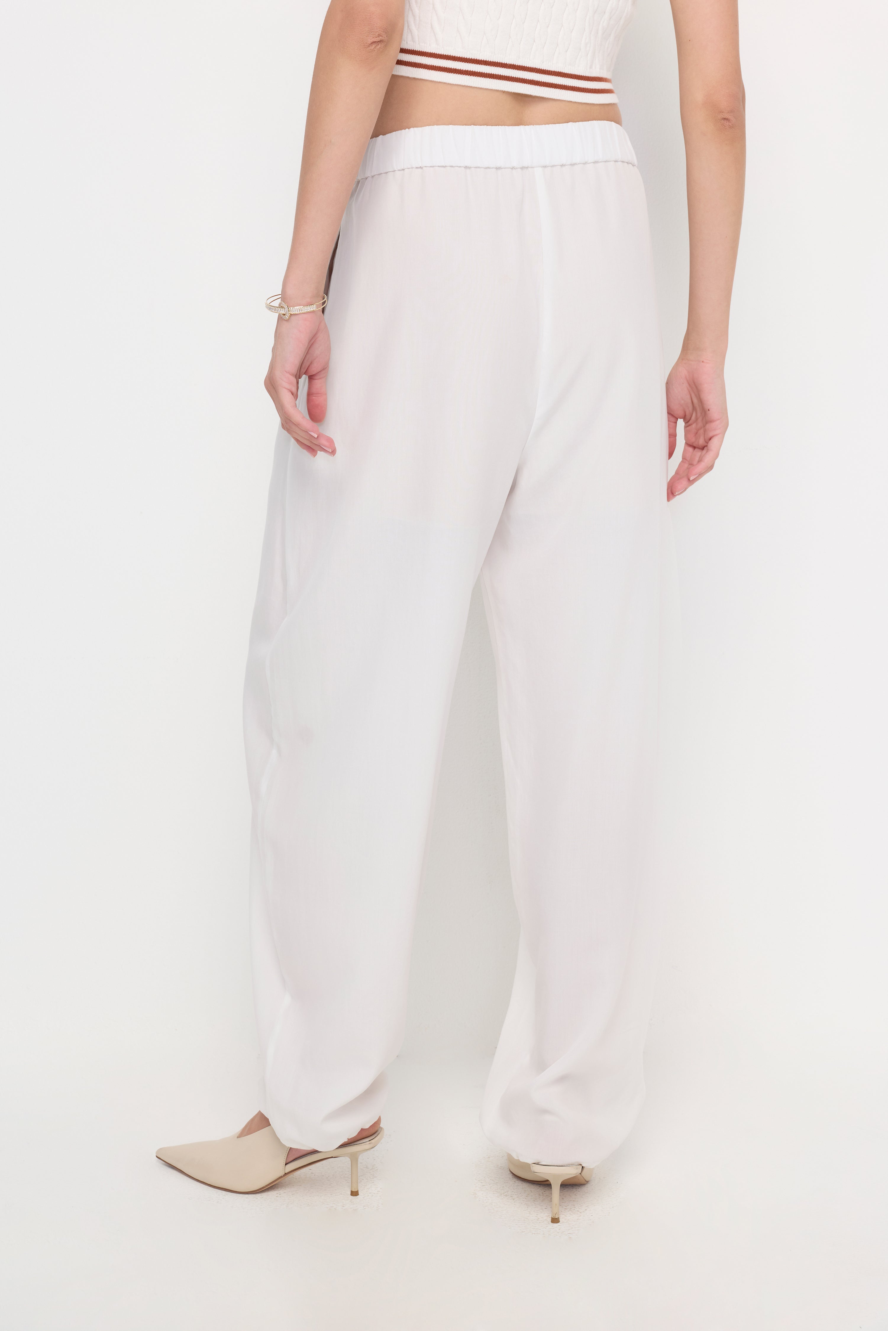 IVORY AIRFLOW RELAXED TROUSERS