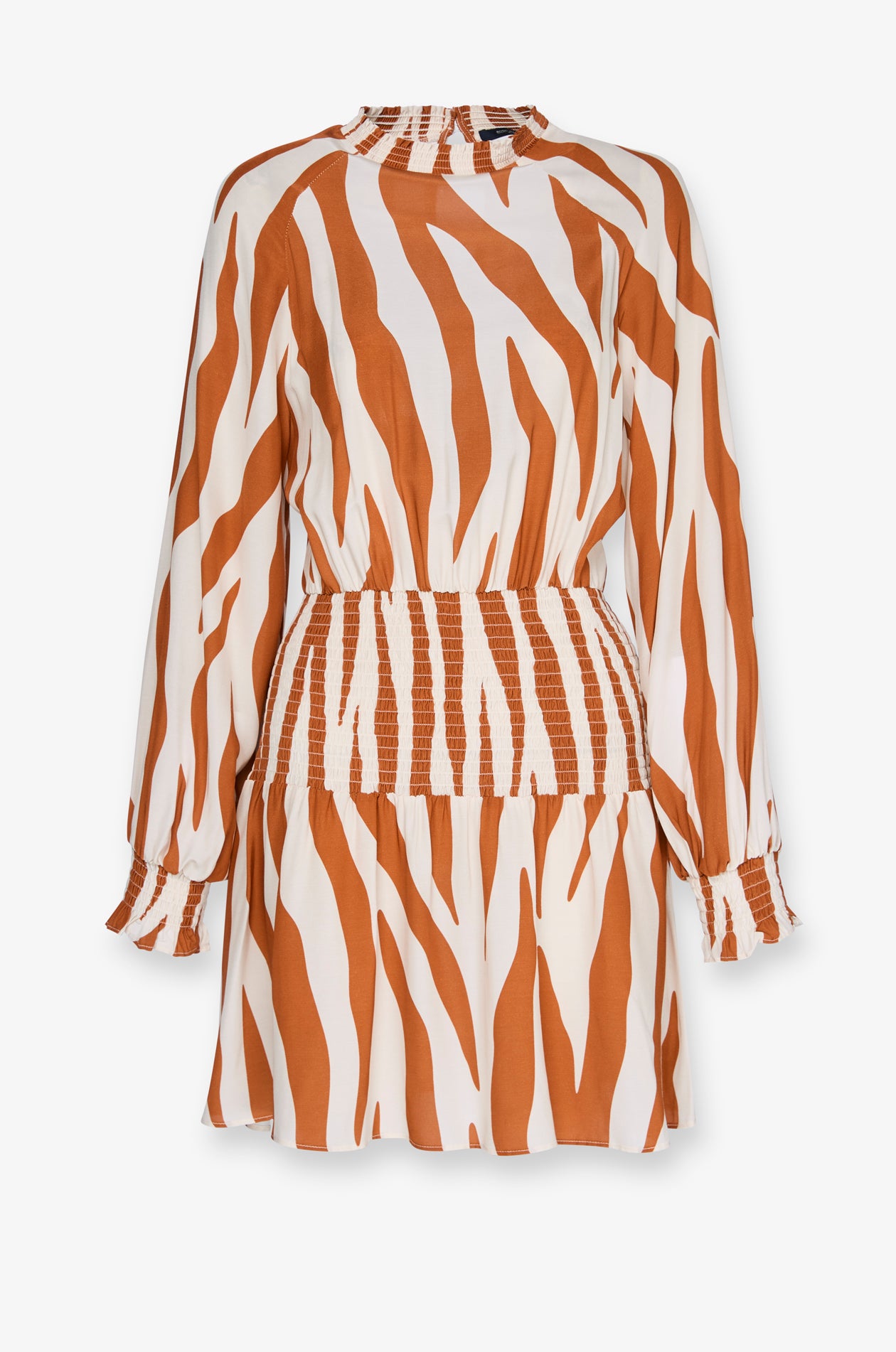 SAVANNA CHIC SMOCKED MINI DRESS