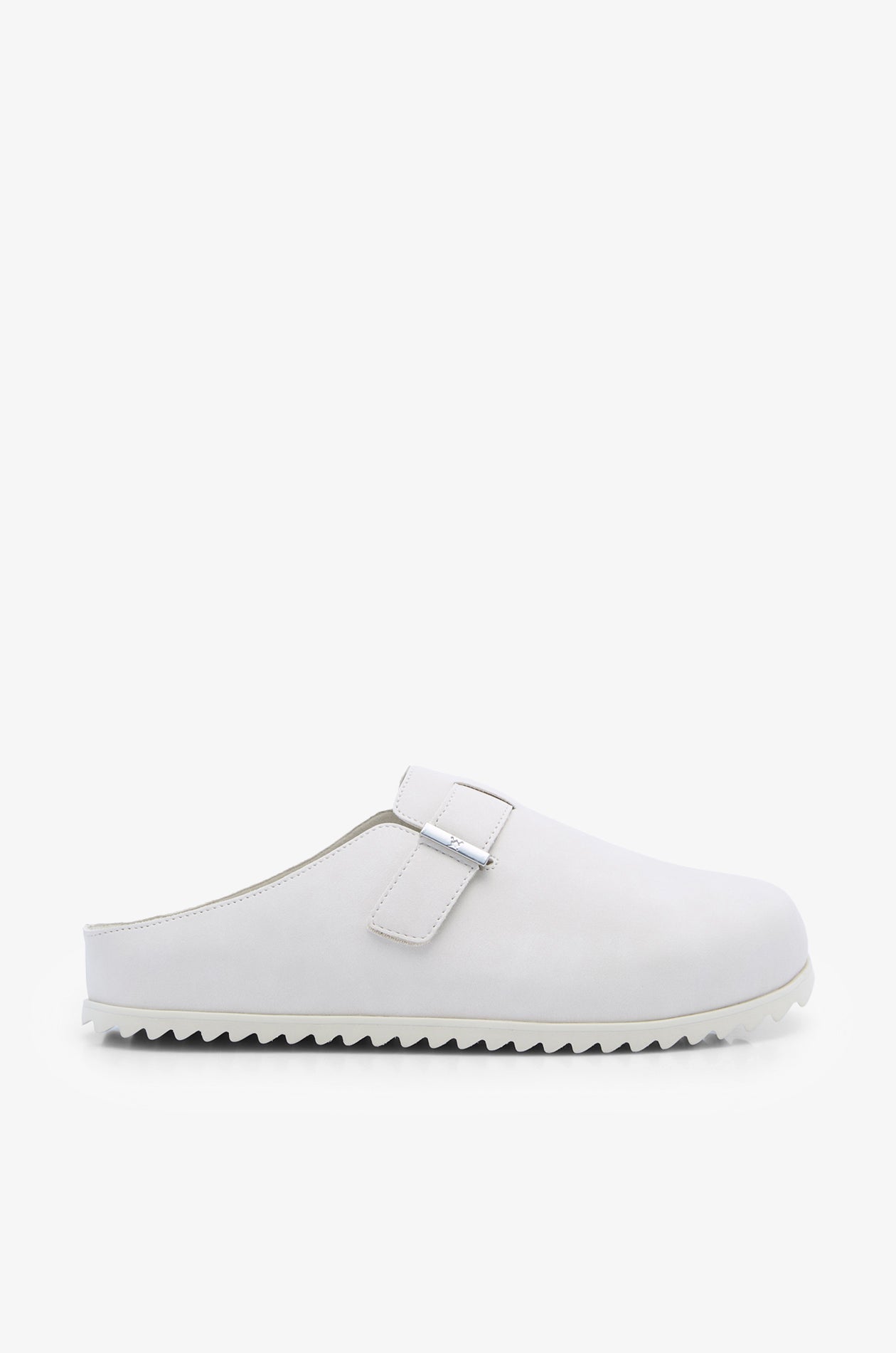 SUEDE MULES WITH BUCKLE