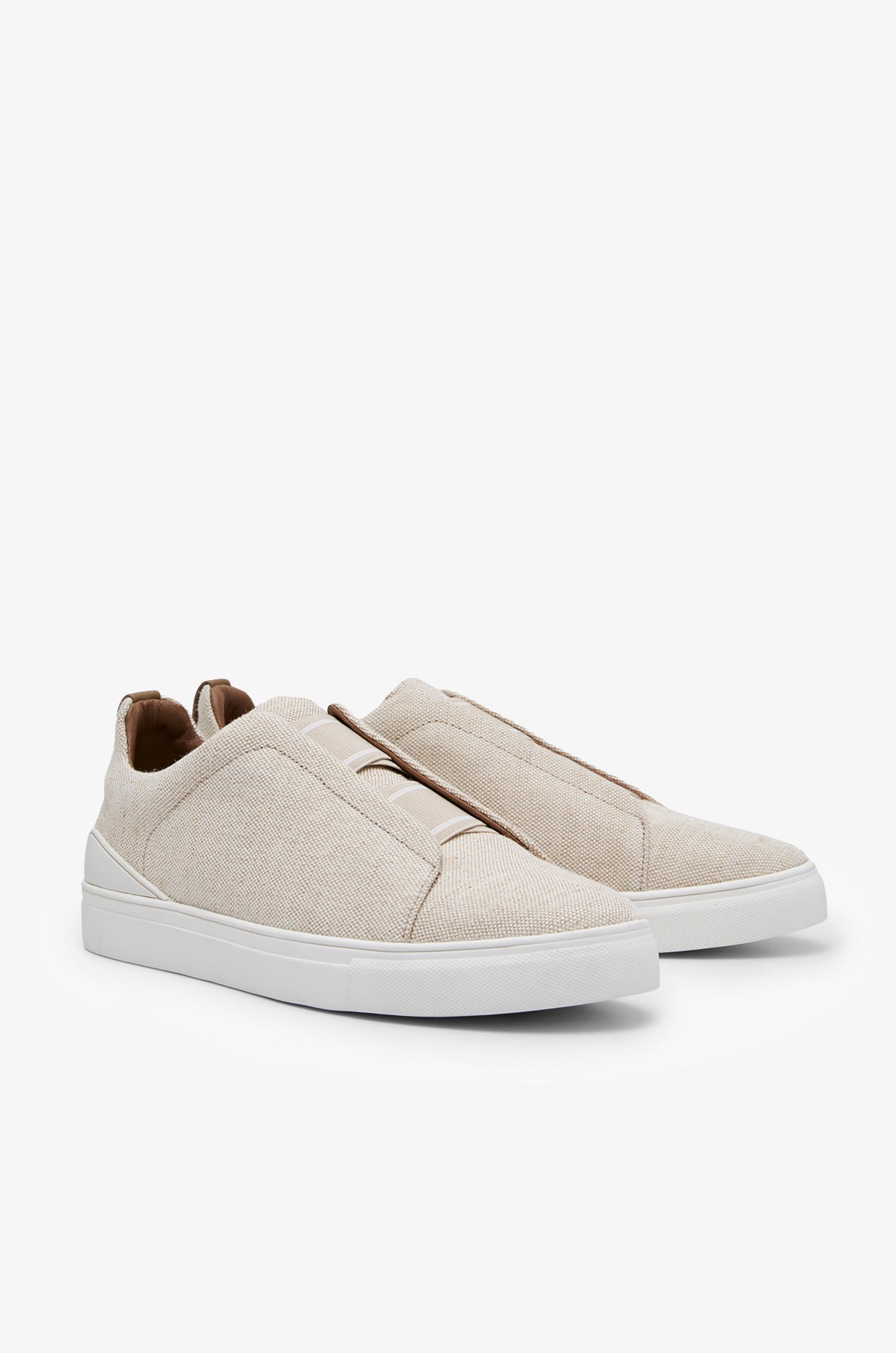TEXTURED CANVAS SLIP-ON SNEAKER
