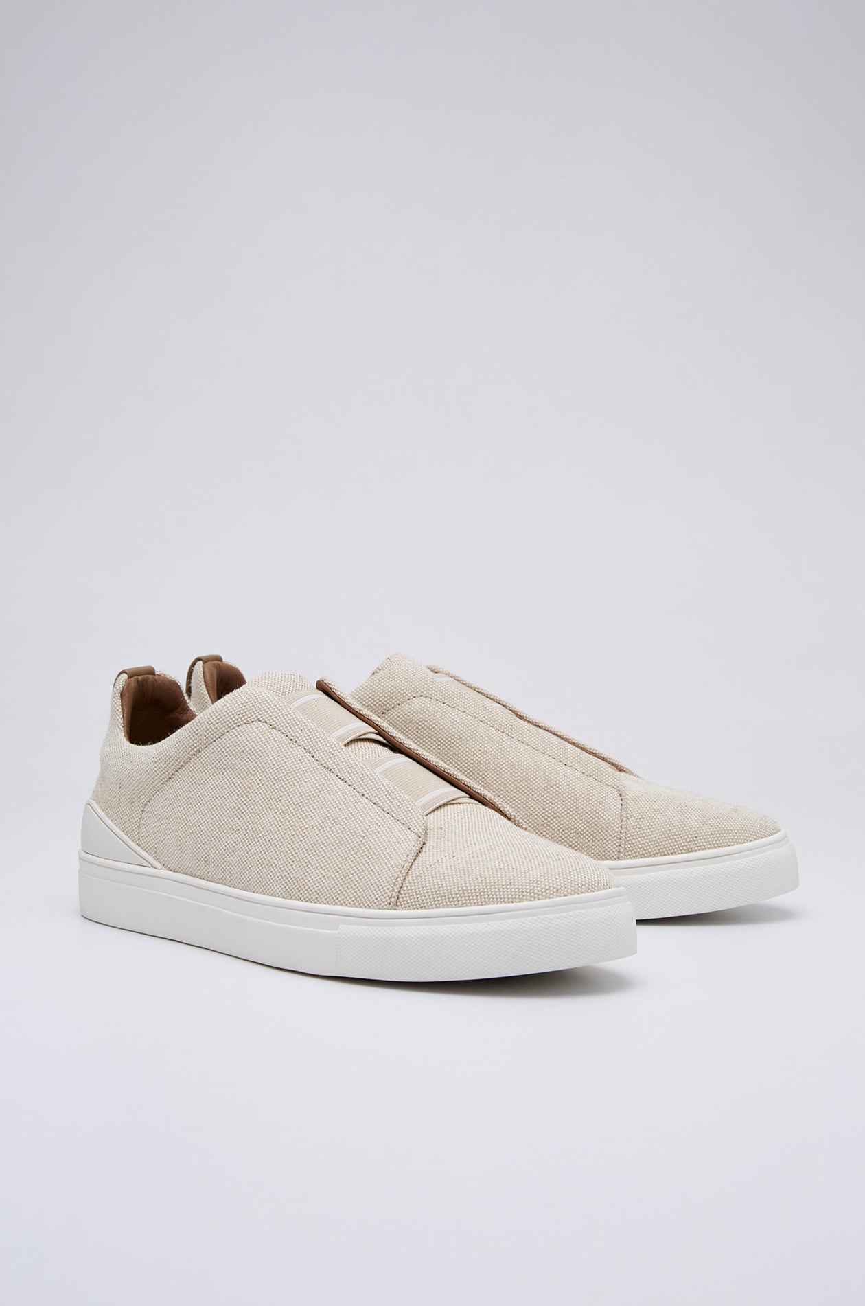TEXTURED CANVAS SLIP-ON SNEAKER