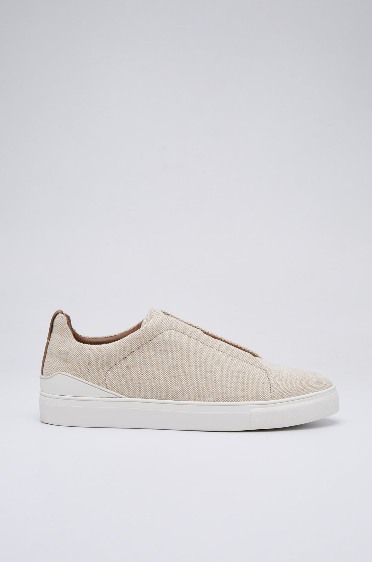 TEXTURED CANVAS SLIP-ON SNEAKER