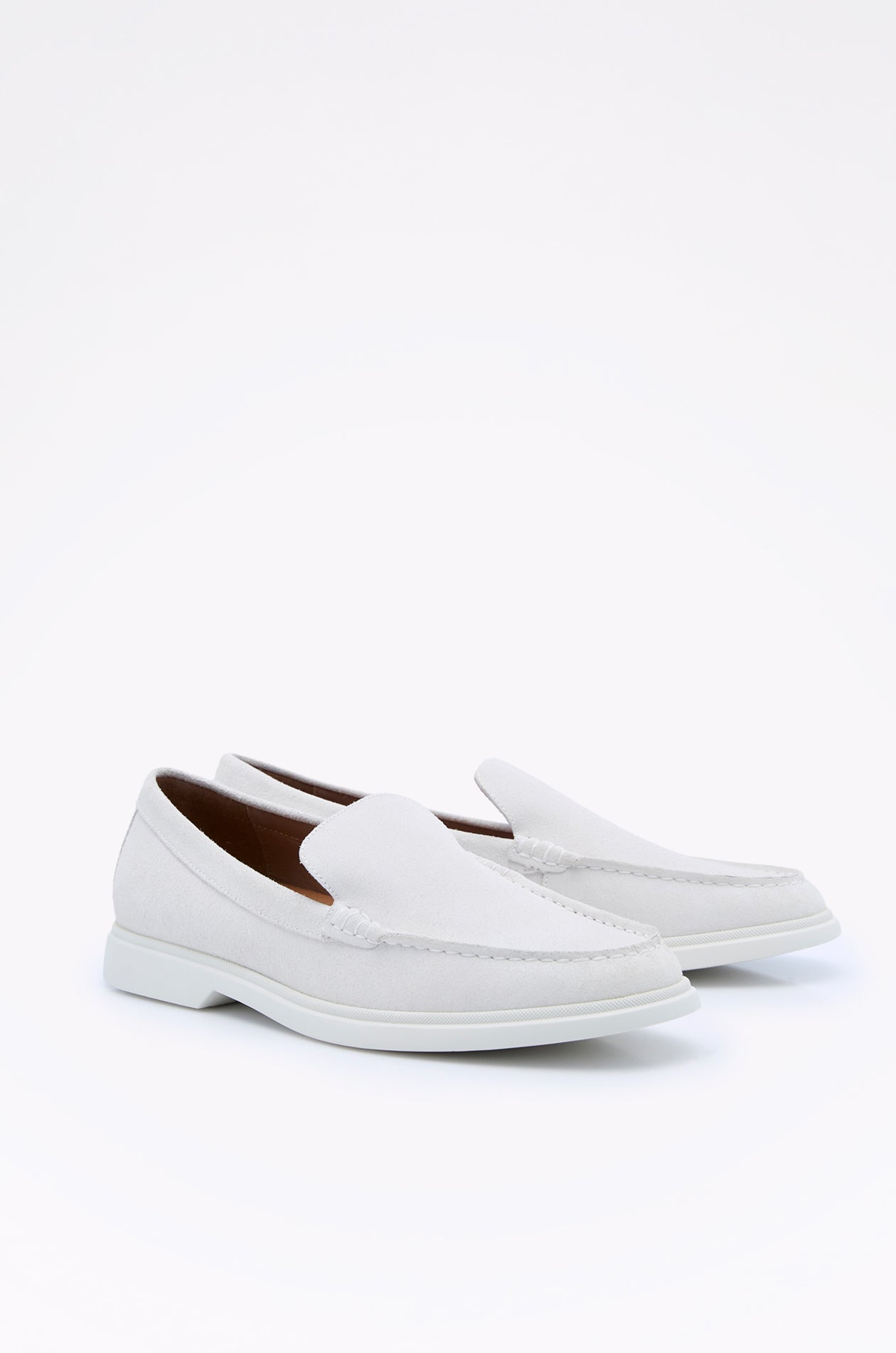 CONTRASR OUTSOLE SUEDE LOAFERS