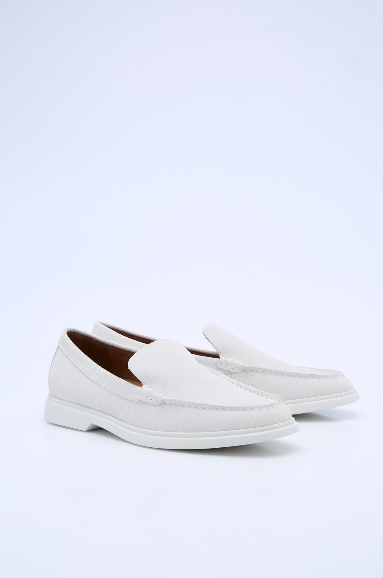 CONTRASR OUTSOLE SUEDE LOAFERS