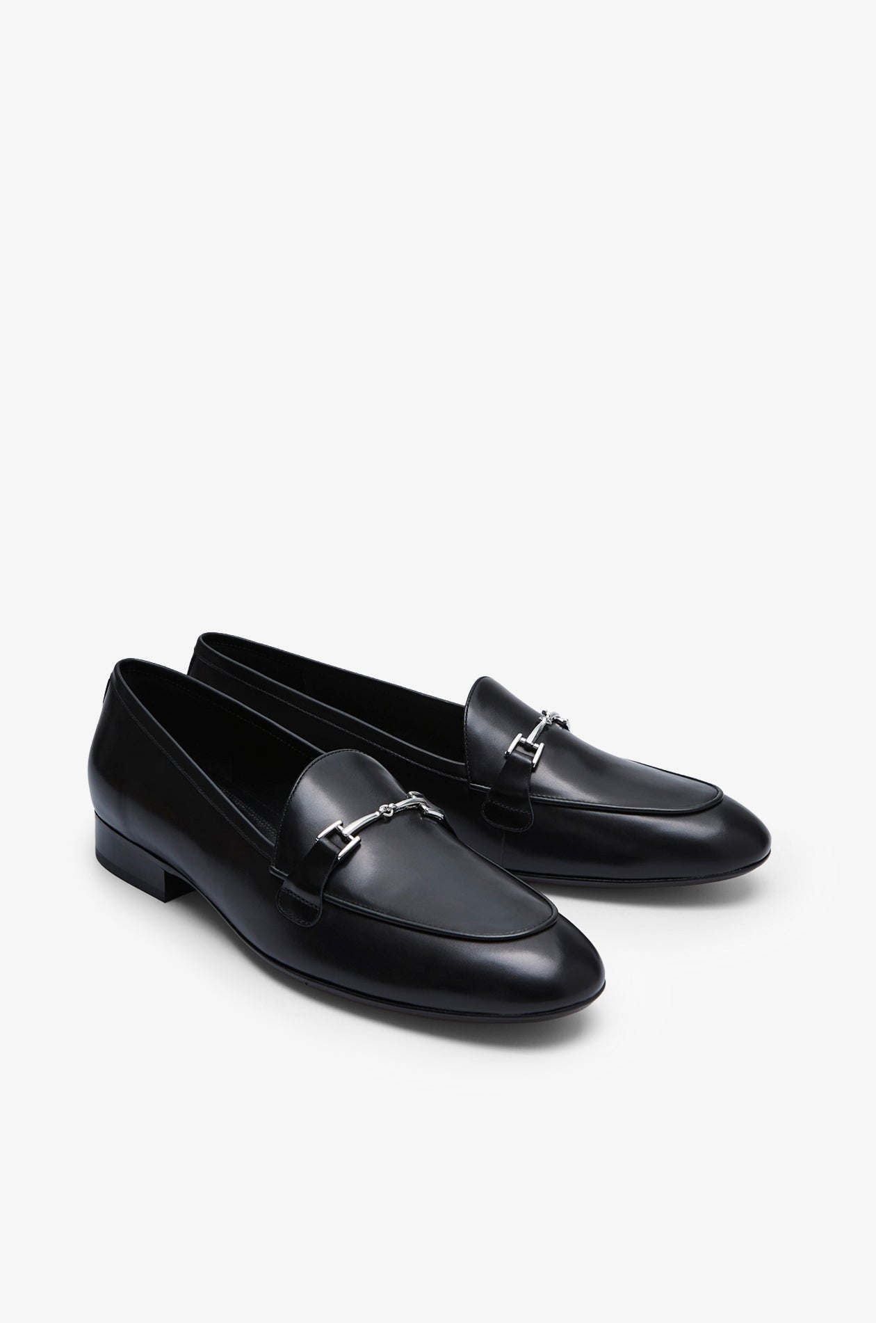 METAL-BIT LEATHER LOAFERS