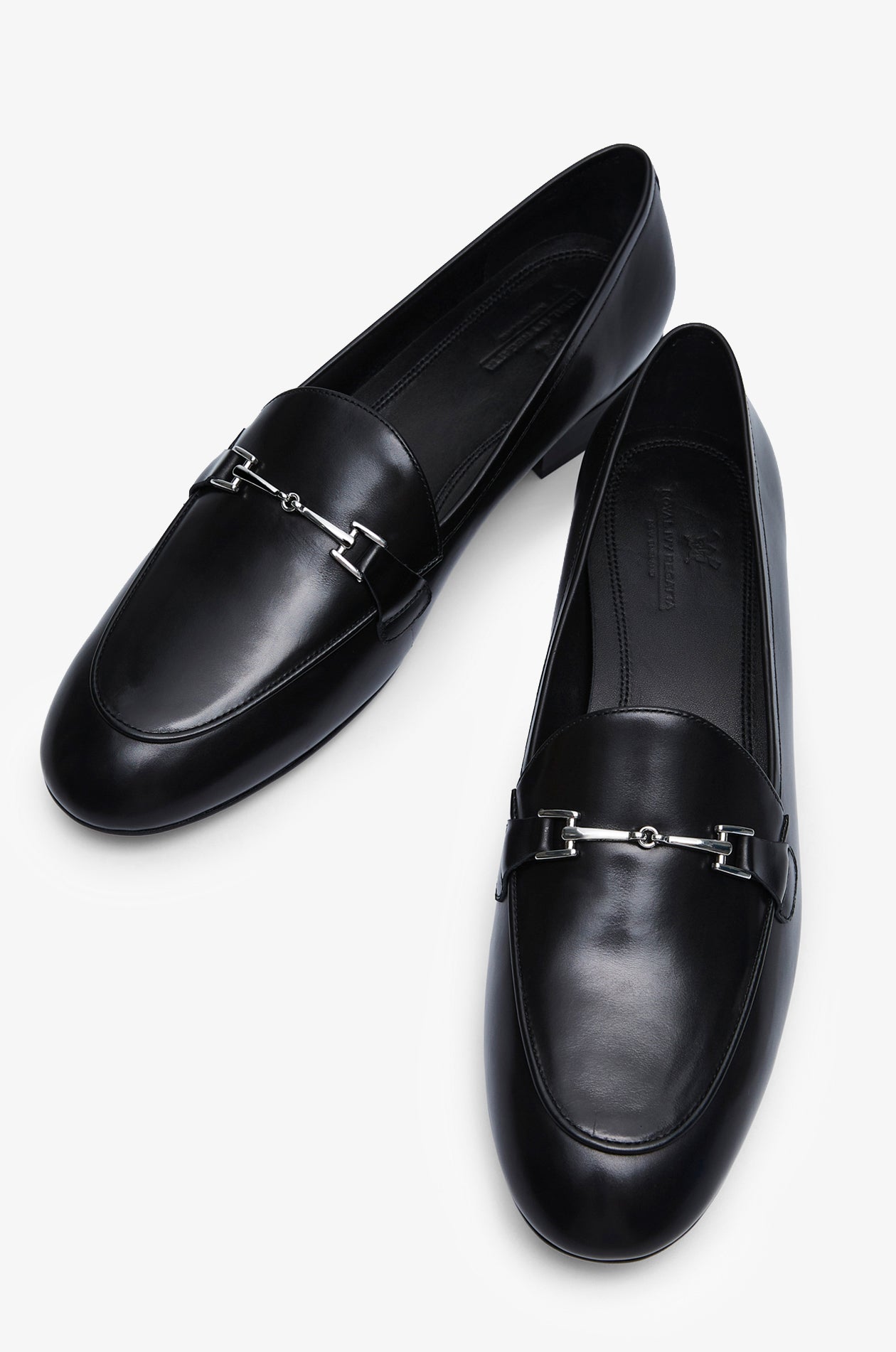 METAL-BIT LEATHER LOAFERS