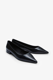 POINTED LEATHER FLATS