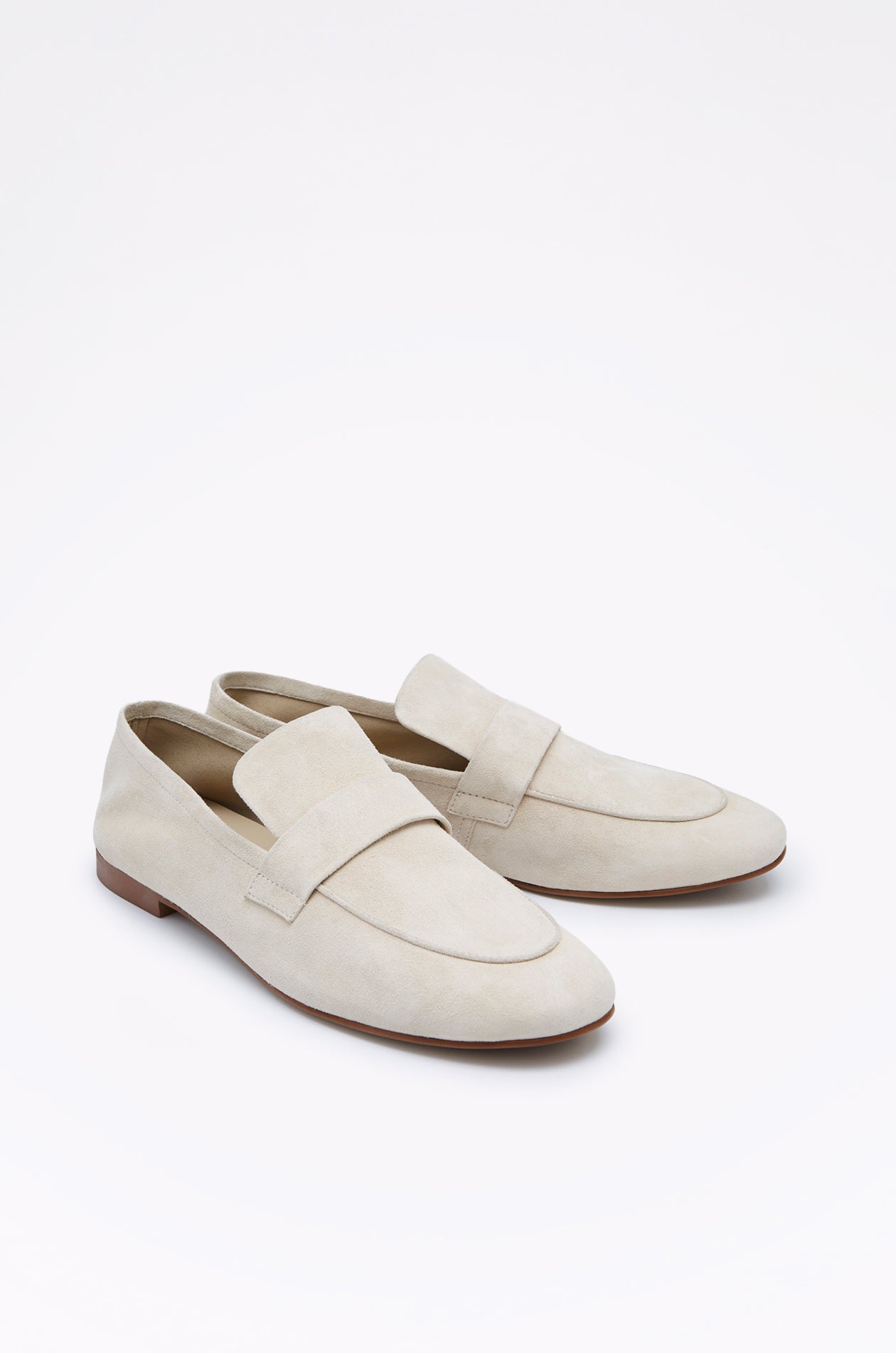 SUEDE FLAT LOAFERS